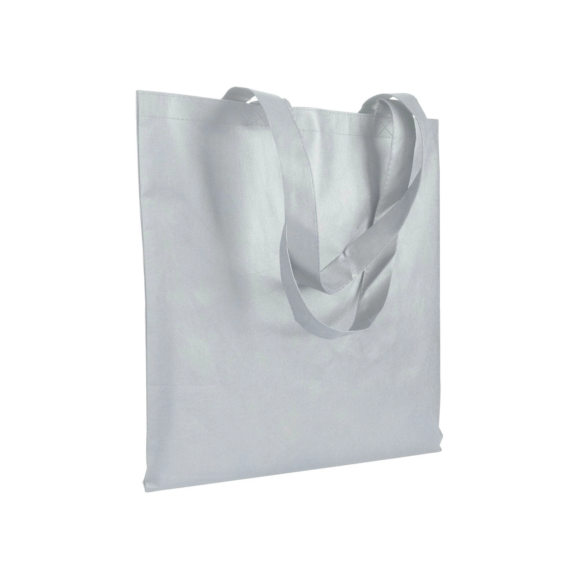 Immagine Shopper in TNT 80 g/m2 cucito, manici lunghi