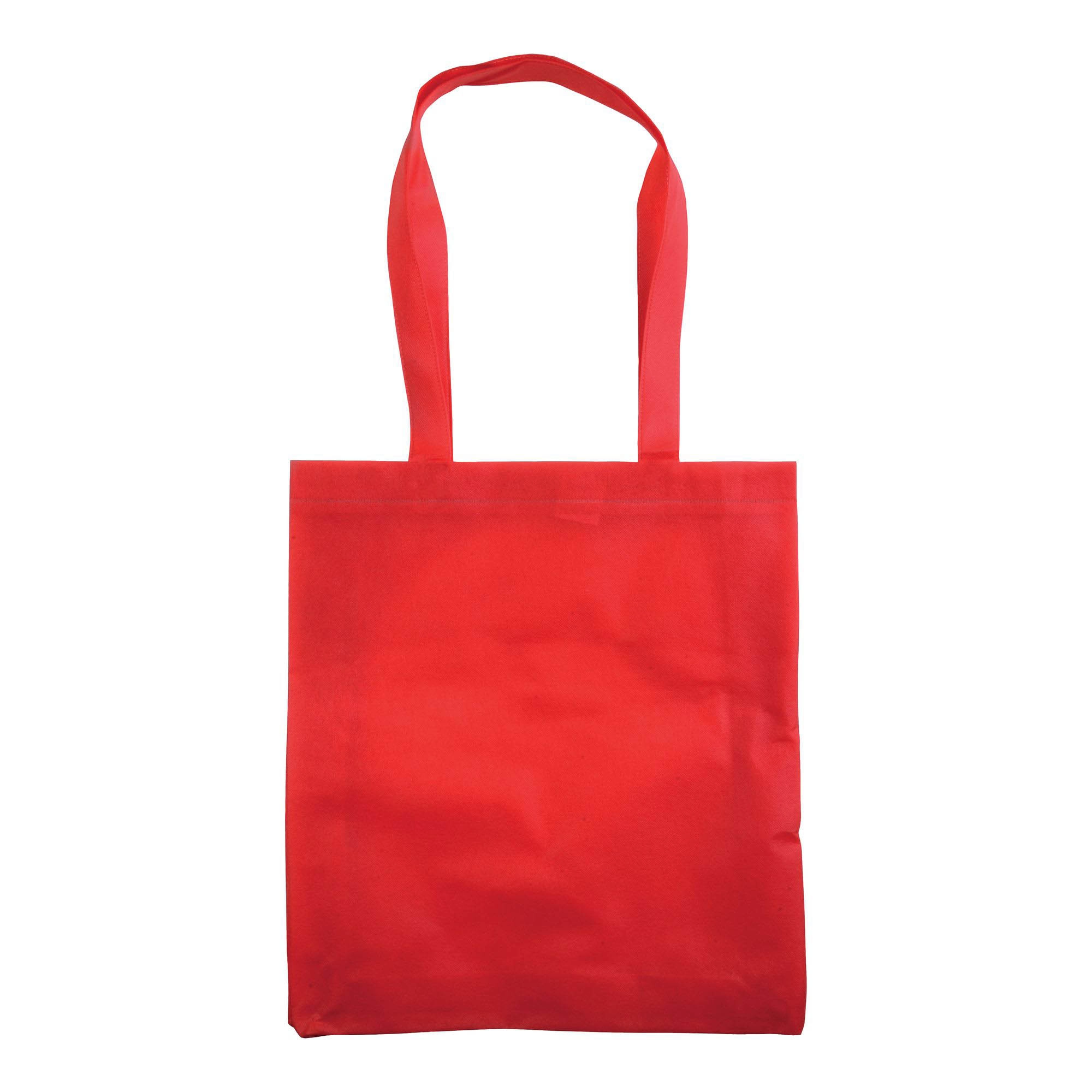 Immagine Shopper in TNT 80 g/m2 cucito, manici lunghi
