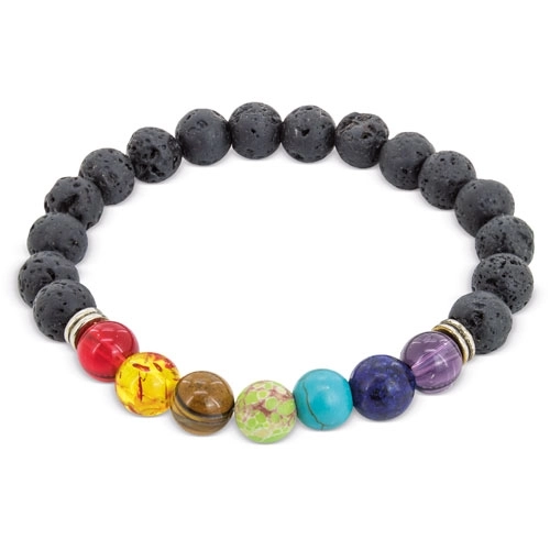 Immagine BRACCIALETTO CON PIETRA VULCANICA 