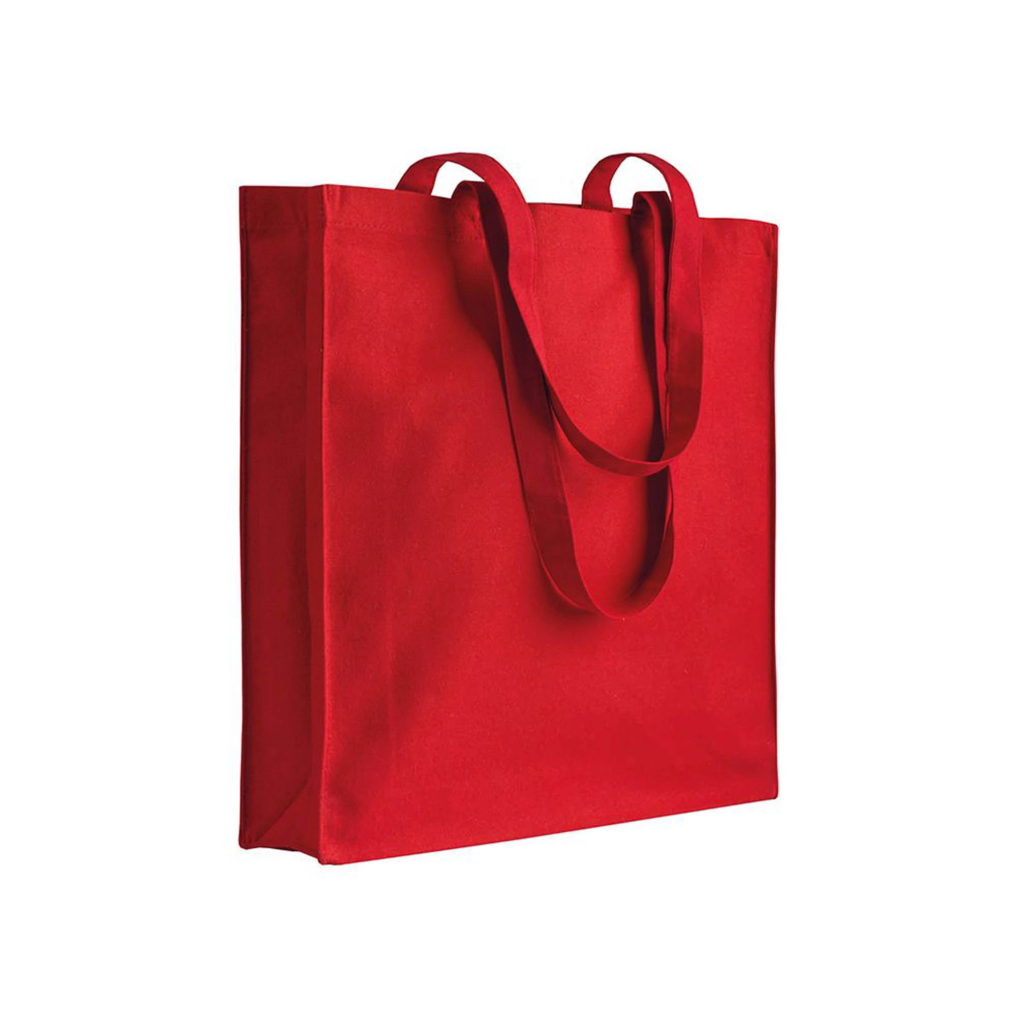Immagine Shopper con soffietto in canvas 280 g/m2, manici lunghi