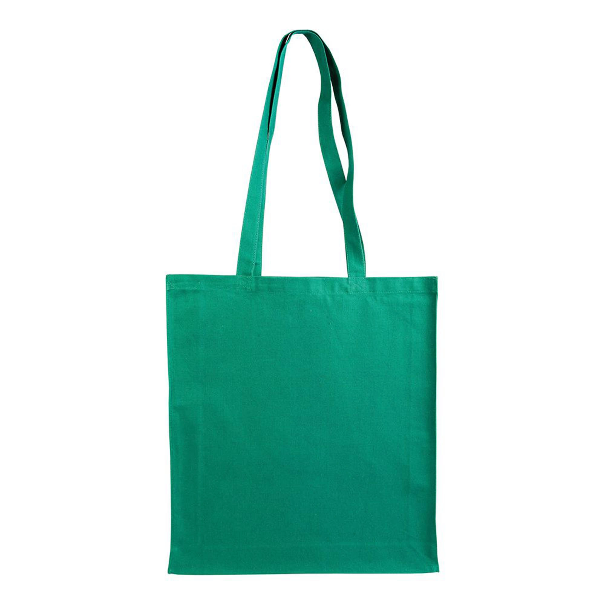 Immagine Shopper con soffietto in canvas 280 g/m2, manici lunghi