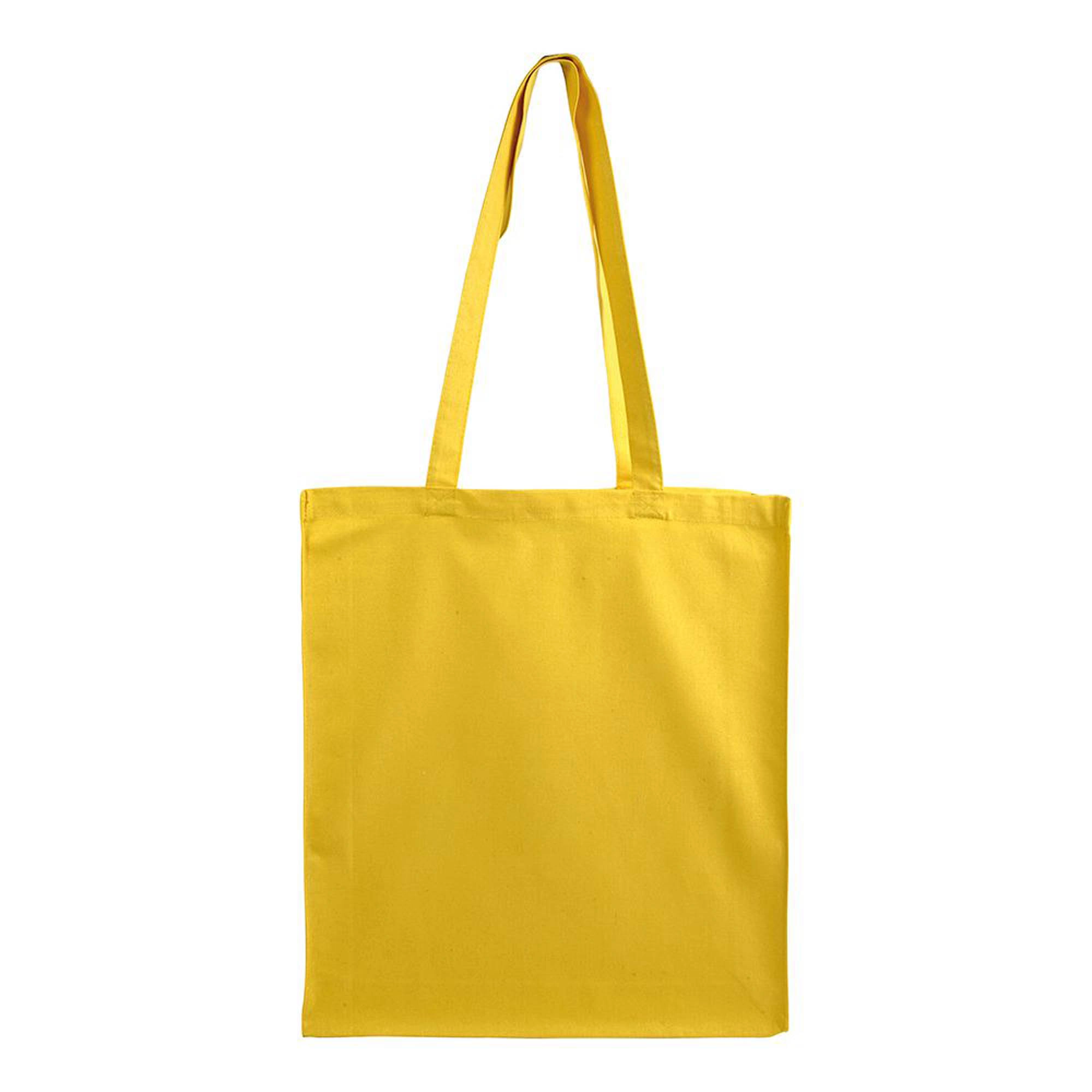 Immagine Shopper con soffietto in canvas 280 g/m2, manici lunghi