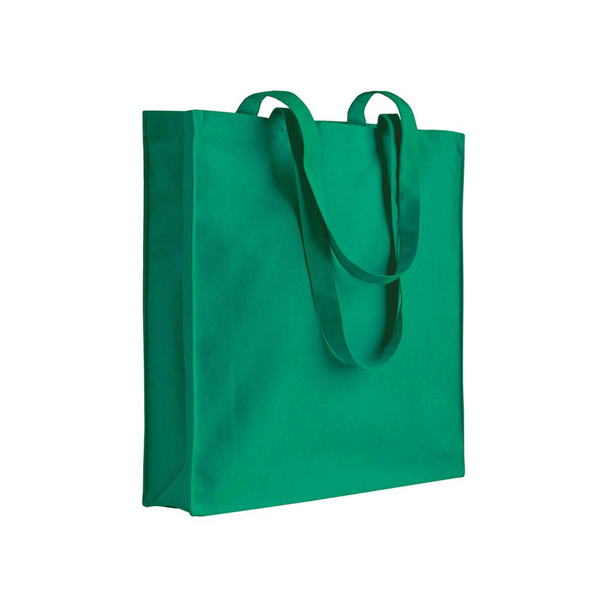 Immagine Shopper con soffietto in canvas 280 g/m2, manici lunghi