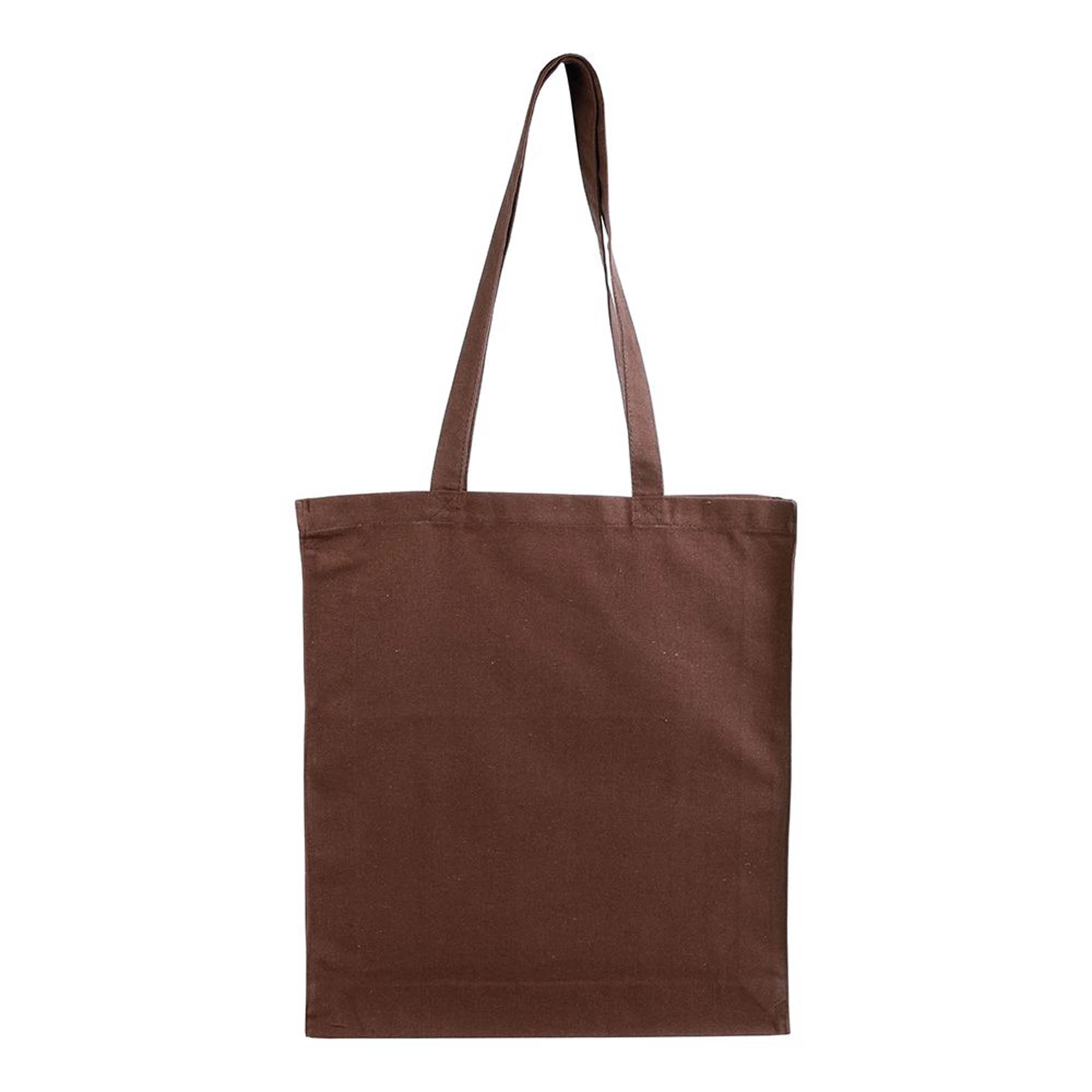 Immagine Shopper con soffietto in cotone 220 g/m2, manici lunghi