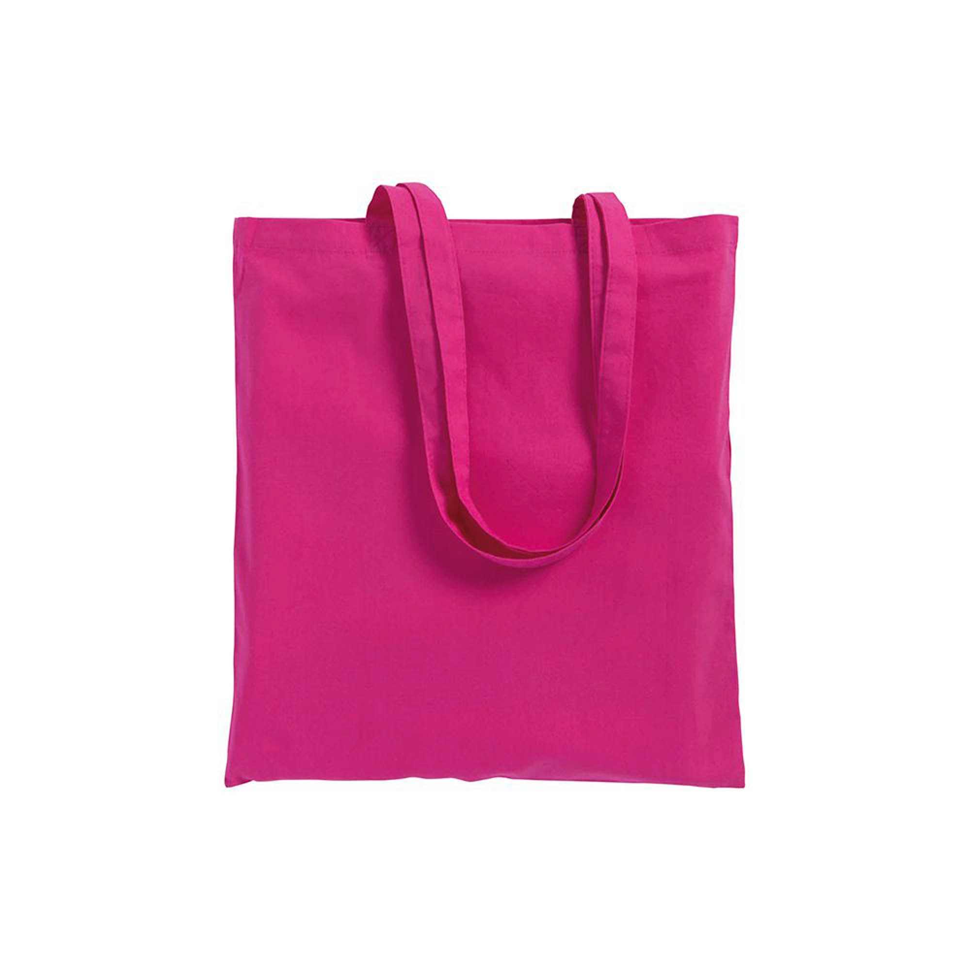 Immagine Shopper con soffietto in cotone 220 g/m2, manici lunghi
