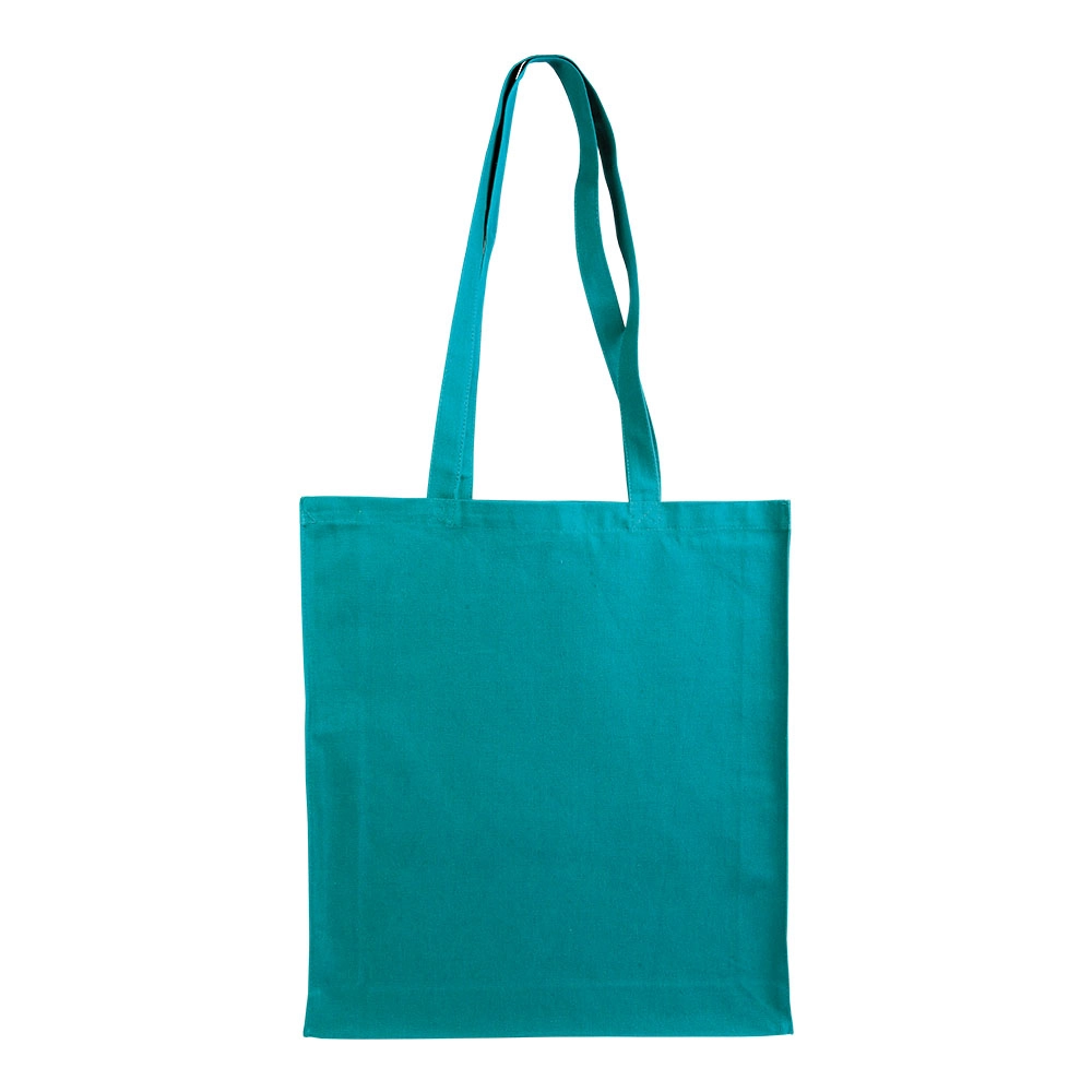 Immagine Shopper con soffietto in cotone 220 g/m2, manici lunghi