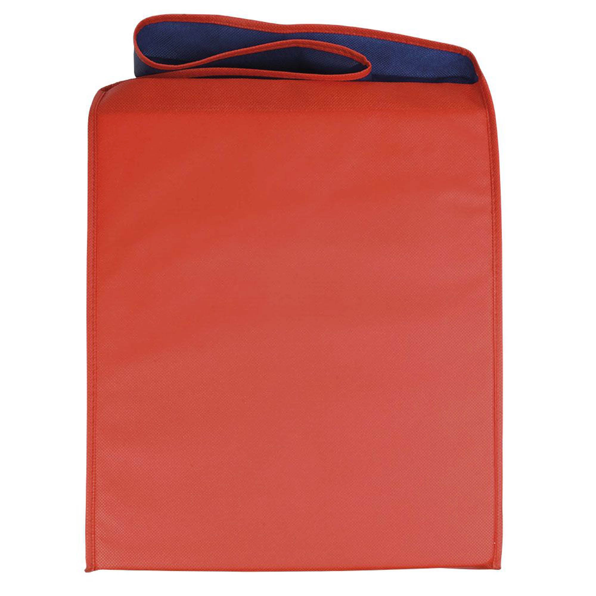 Immagine Shopper bicolore in TNT, tracolla e soffietto