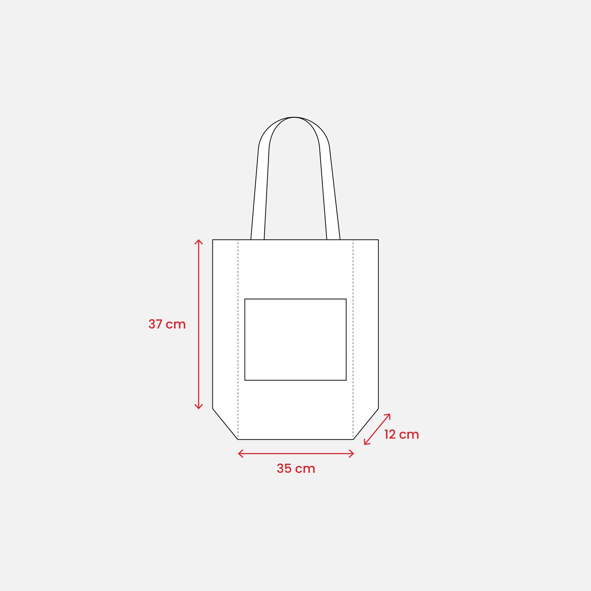 Immagine Shopper con soffietto alla base in Juta con manici e tasca esterna (18 x 15 cm) in cotone