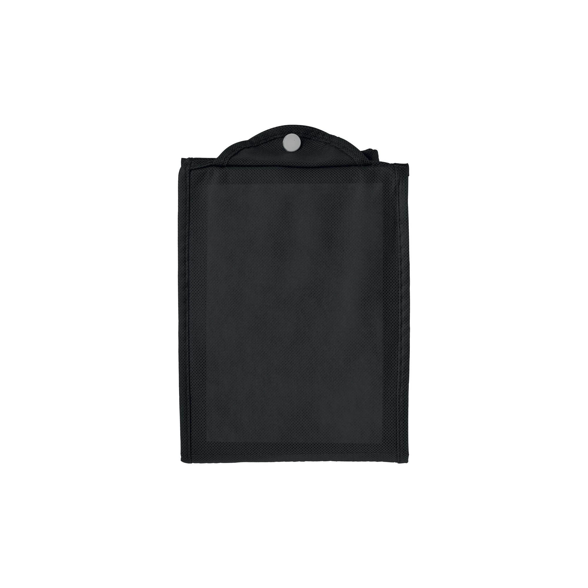 Immagine Shopper ripiegabile con soffietto in TNT 80g/m2 cucito, manici corti