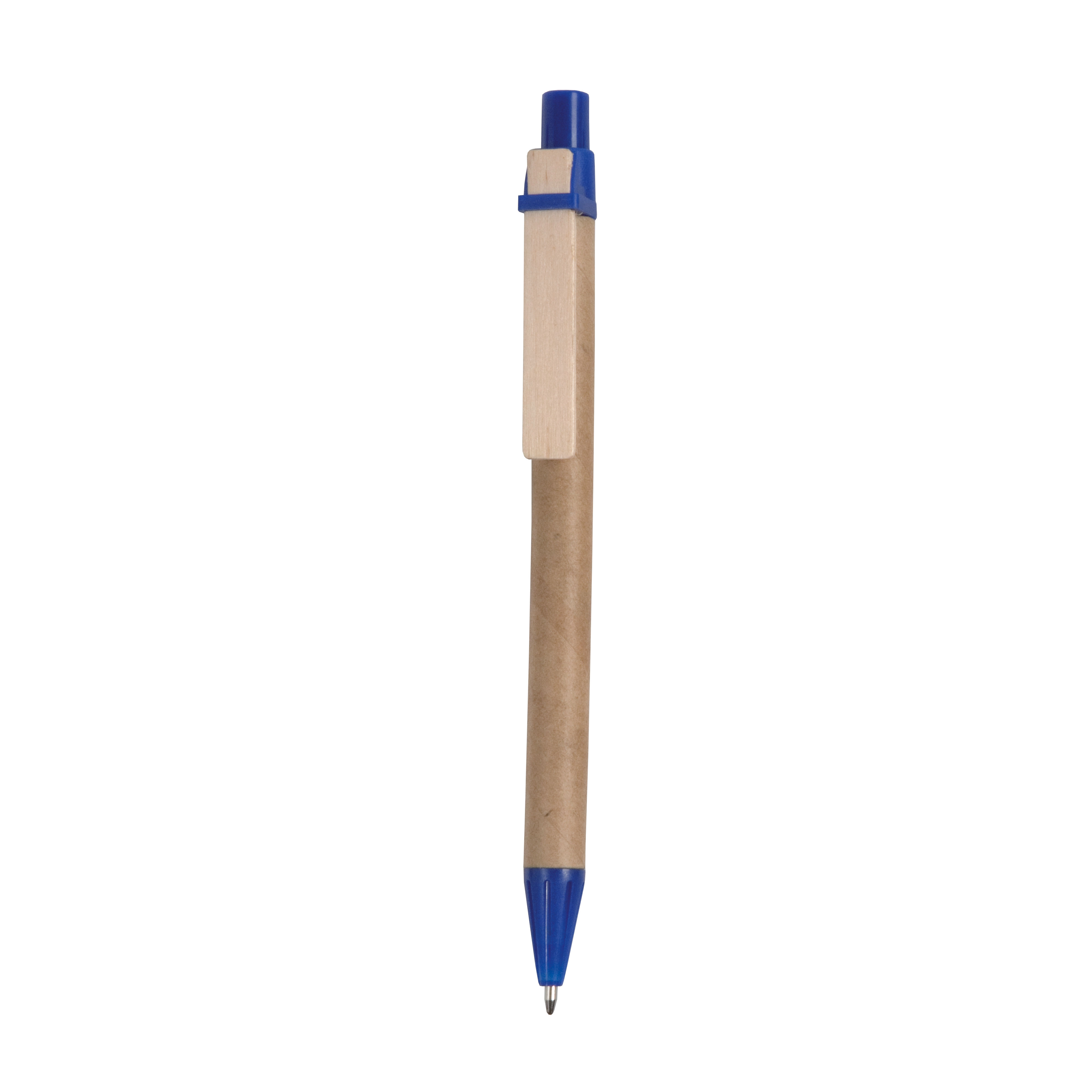 Immagine Penna a scatto, in cartoncino, con clip in legno
