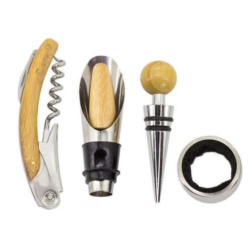 Immagine SET VINO IN BAMBÚ 