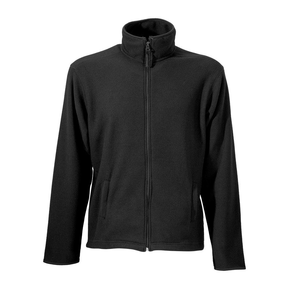 Immagine Felpa da uomo a zip intera in micropolar, con 2 tasche chiusura zip