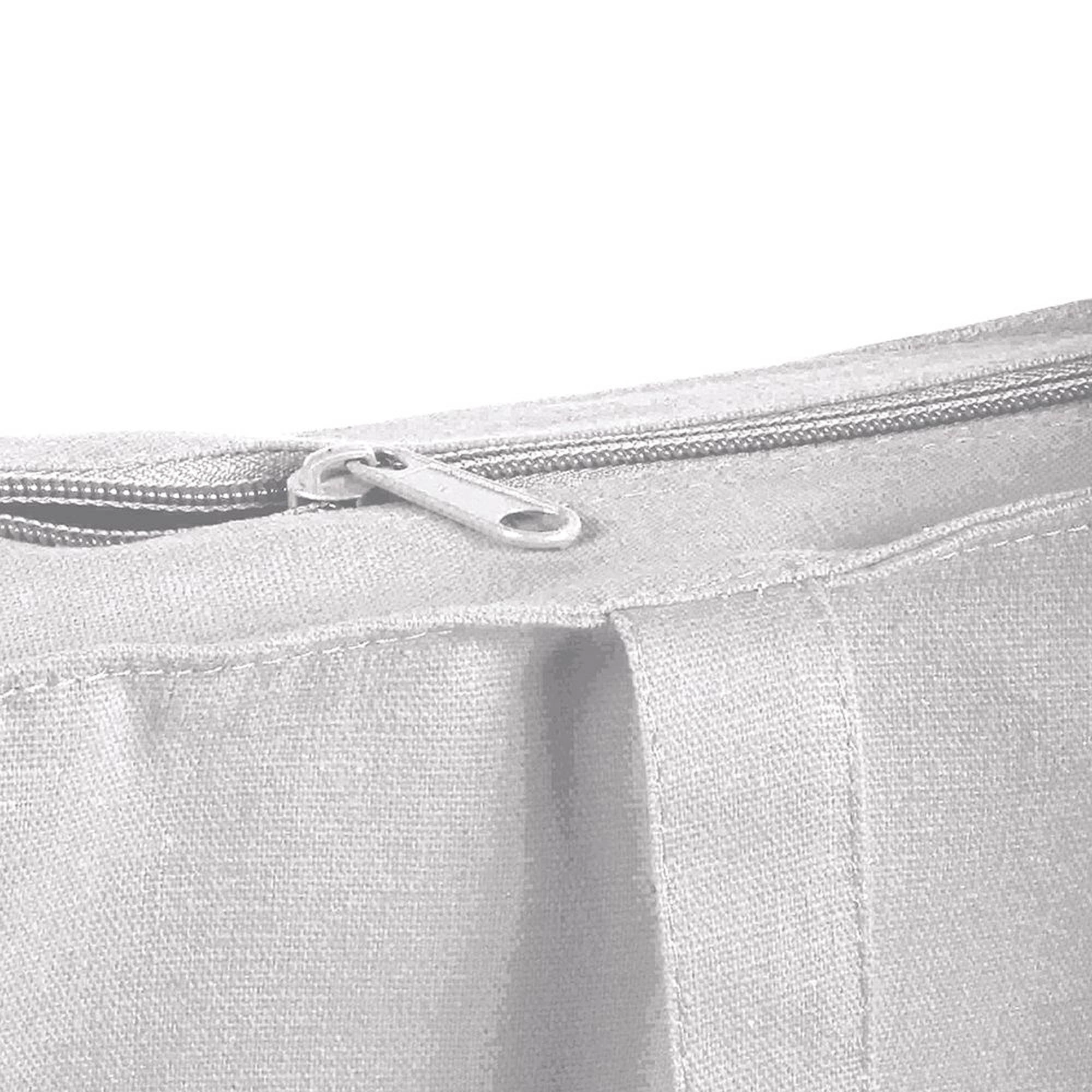 Immagine Shopper con soffietto in cotone 220 g/m2, manici lunghi e chiusura con zip