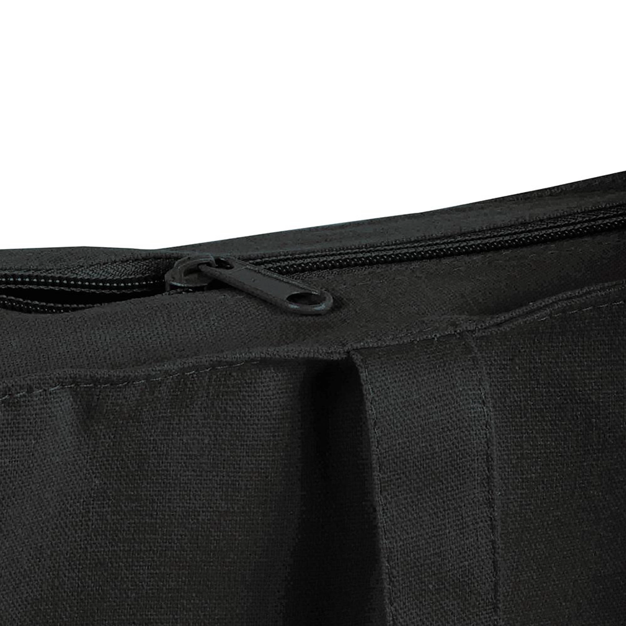 Immagine Shopper con soffietto in cotone 220 g/m2, manici lunghi e chiusura con zip