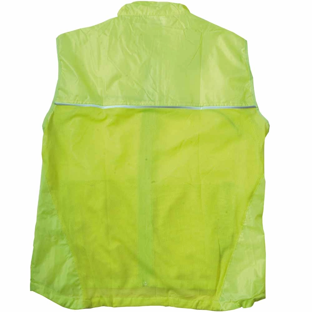 Immagine Gilet ad alta visibilità in poliestere, con rete traspirante e profili catarifrangenti
