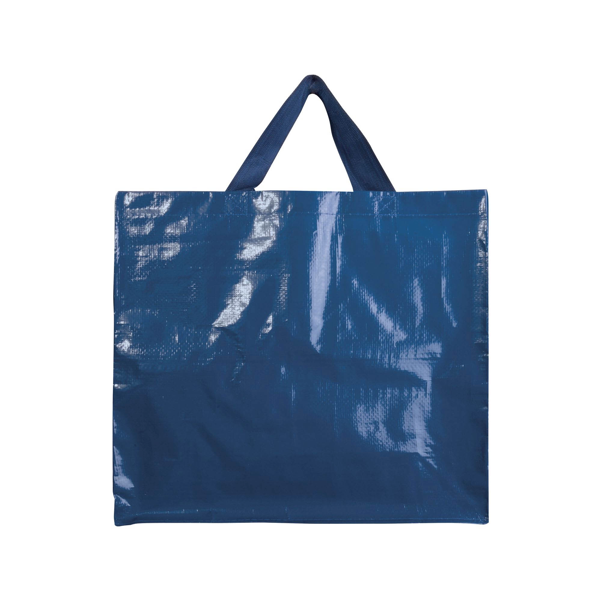 Immagine Shopper con soffietto in PP laminato 120 g/m2, manici lunghi a nastro