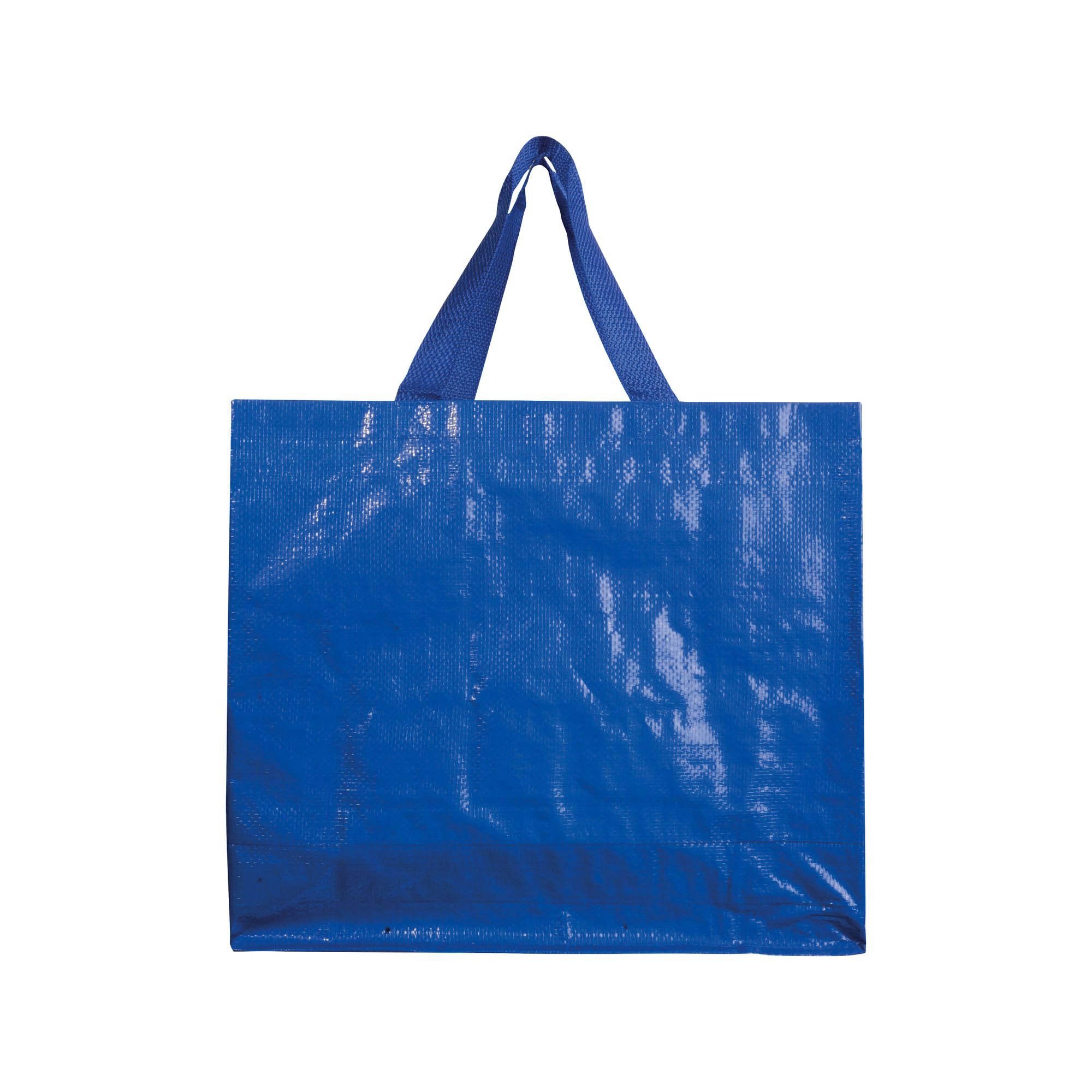 Immagine Shopper con soffietto in PP laminato 120 g/m2, manici lunghi a nastro