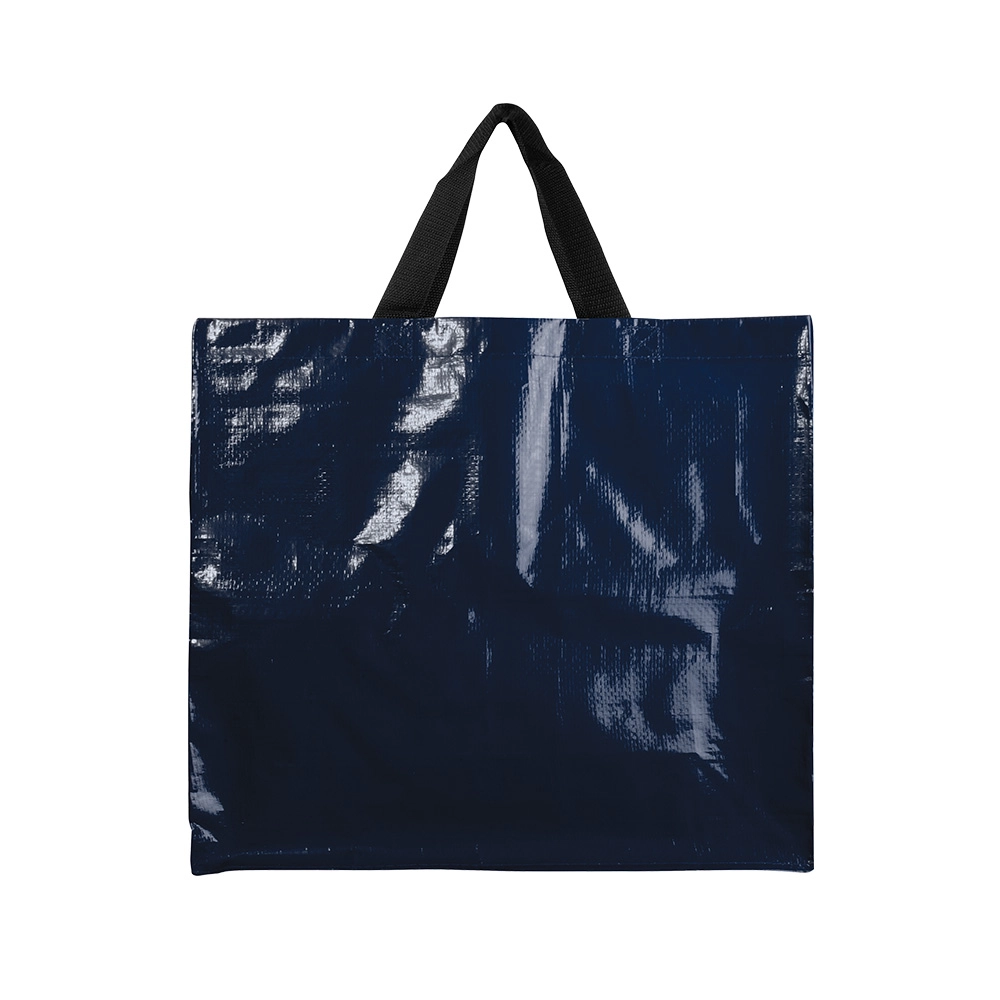 Immagine Shopper con soffietto in PP laminato 120 g/m2, manici lunghi a nastro