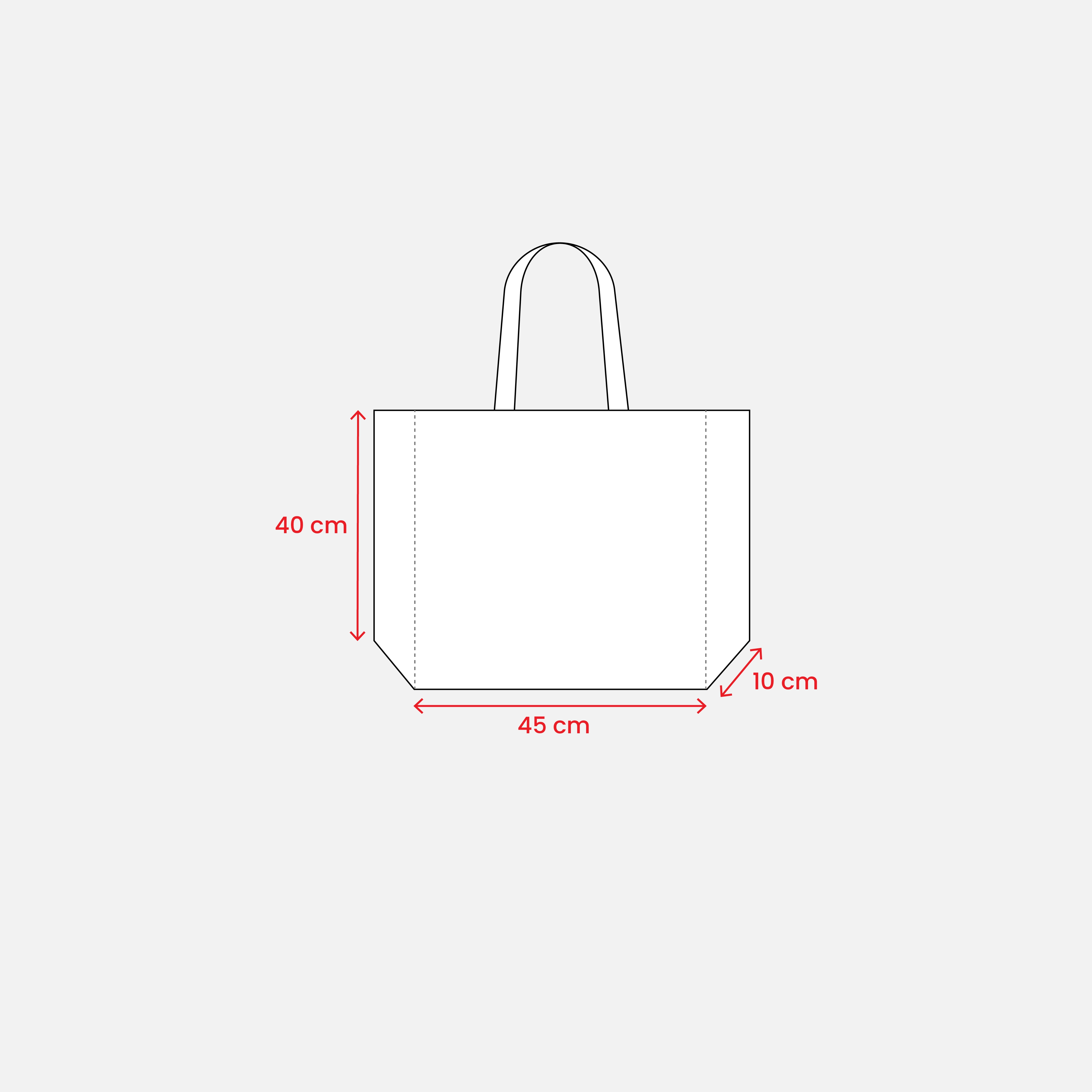 Immagine Shopper con soffietto in PP laminato 120 g/m2, manici lunghi a nastro
