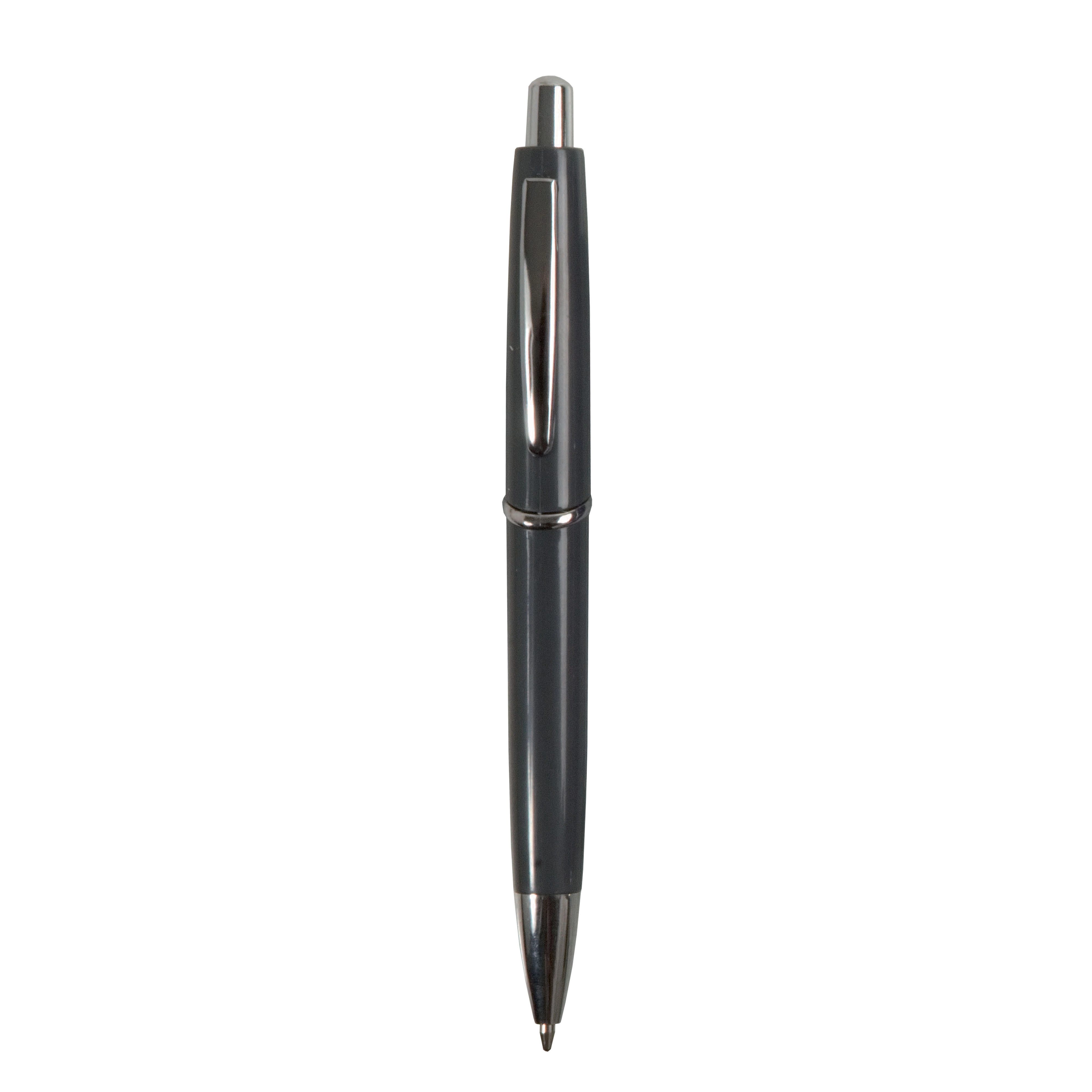 Immagine Penna a scatto in plastica ABS, fusto colorato e clip in metallo, refill jumbo