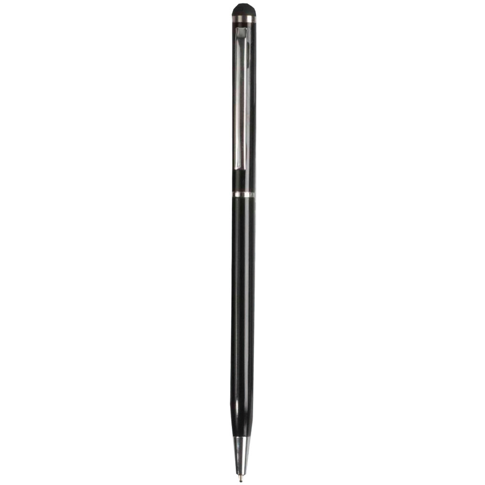 Immagine Penna twist con fusto e clip in metallo, con gommino per toch screen in tinta