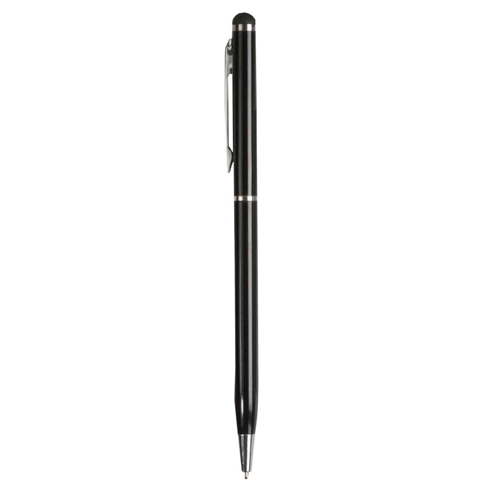 Immagine Penna twist con fusto e clip in metallo, con gommino per toch screen in tinta