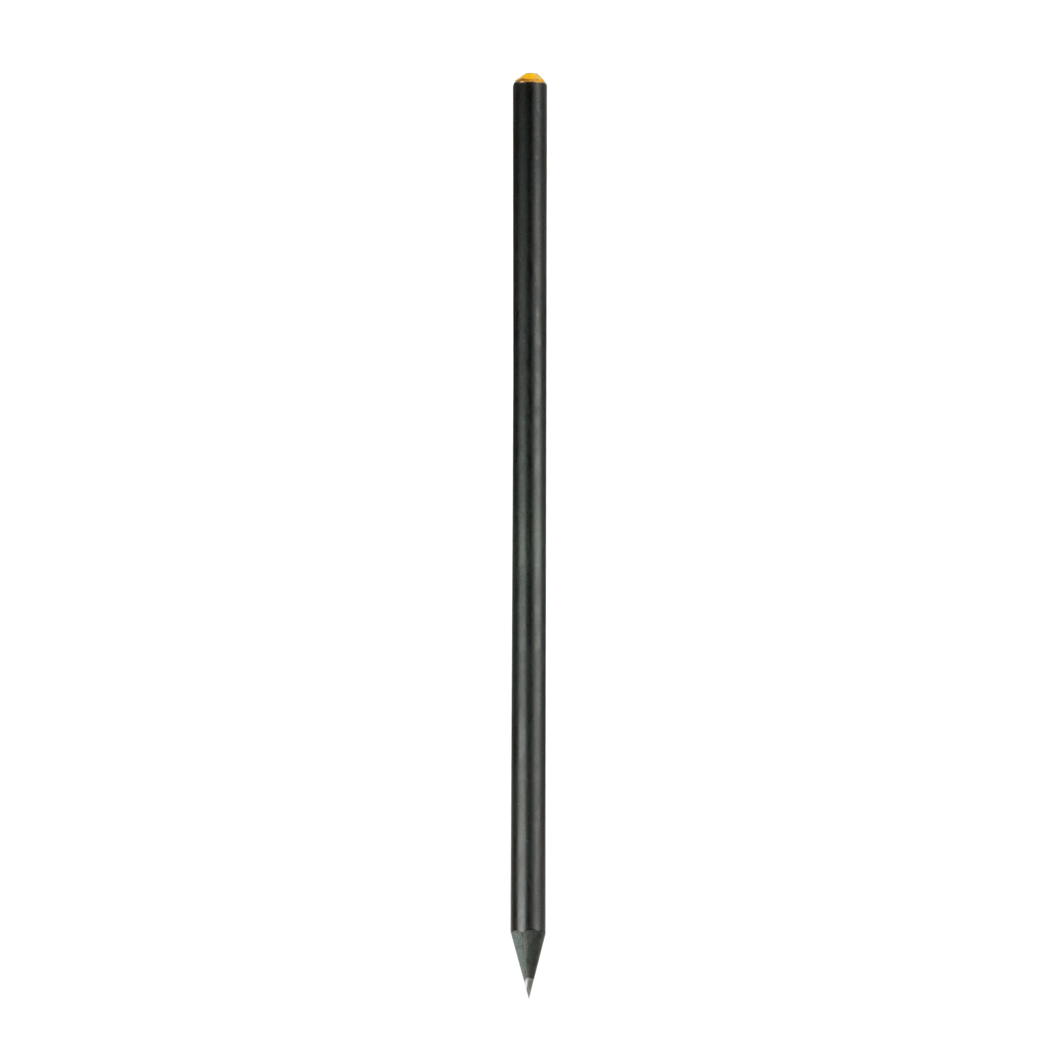 Immagine Matita in legno nera con mina in grafite, legno nero, a sezione cilindrica con strass