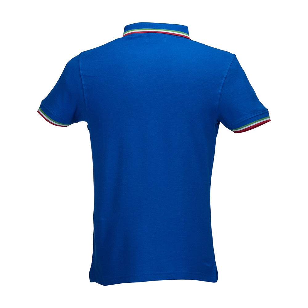 Immagine Polo piqué di cotone 100% 180 g/m2, manica corta, bordi in tricolore