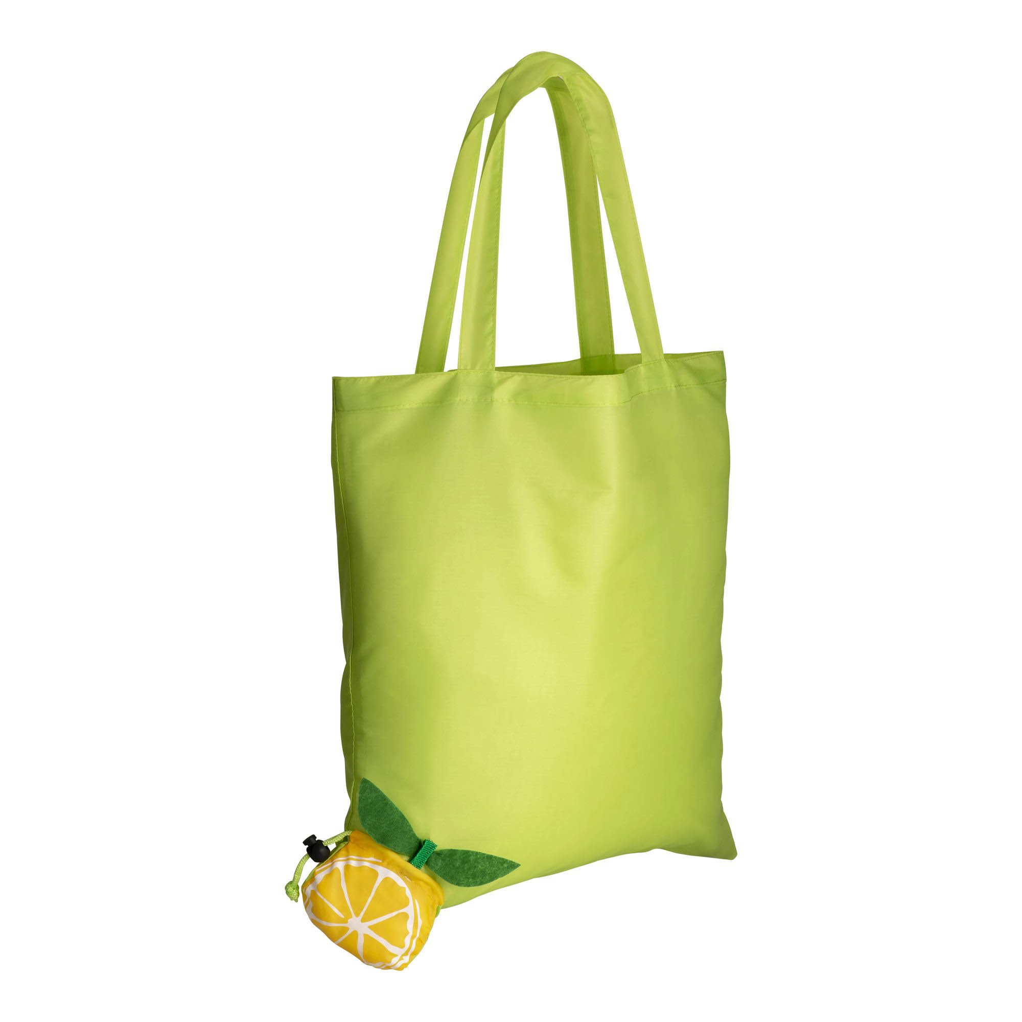 Immagine Shopper ripiegabile a forma di arancia, mora e limone in poliestere 190T