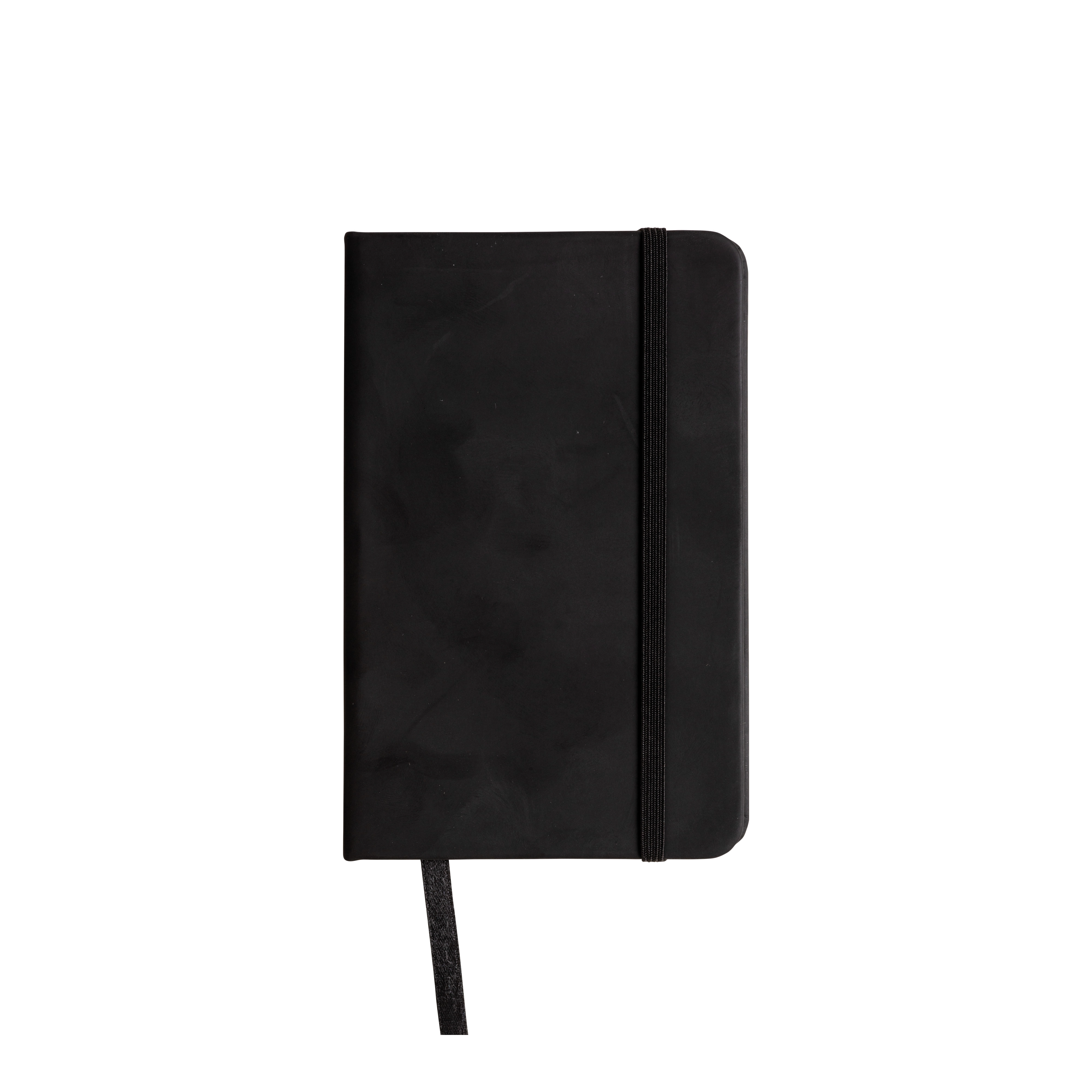 Immagine Quaderno in PU con elastico colorato, fogli a righe (80 pag.), segnalibro in raso