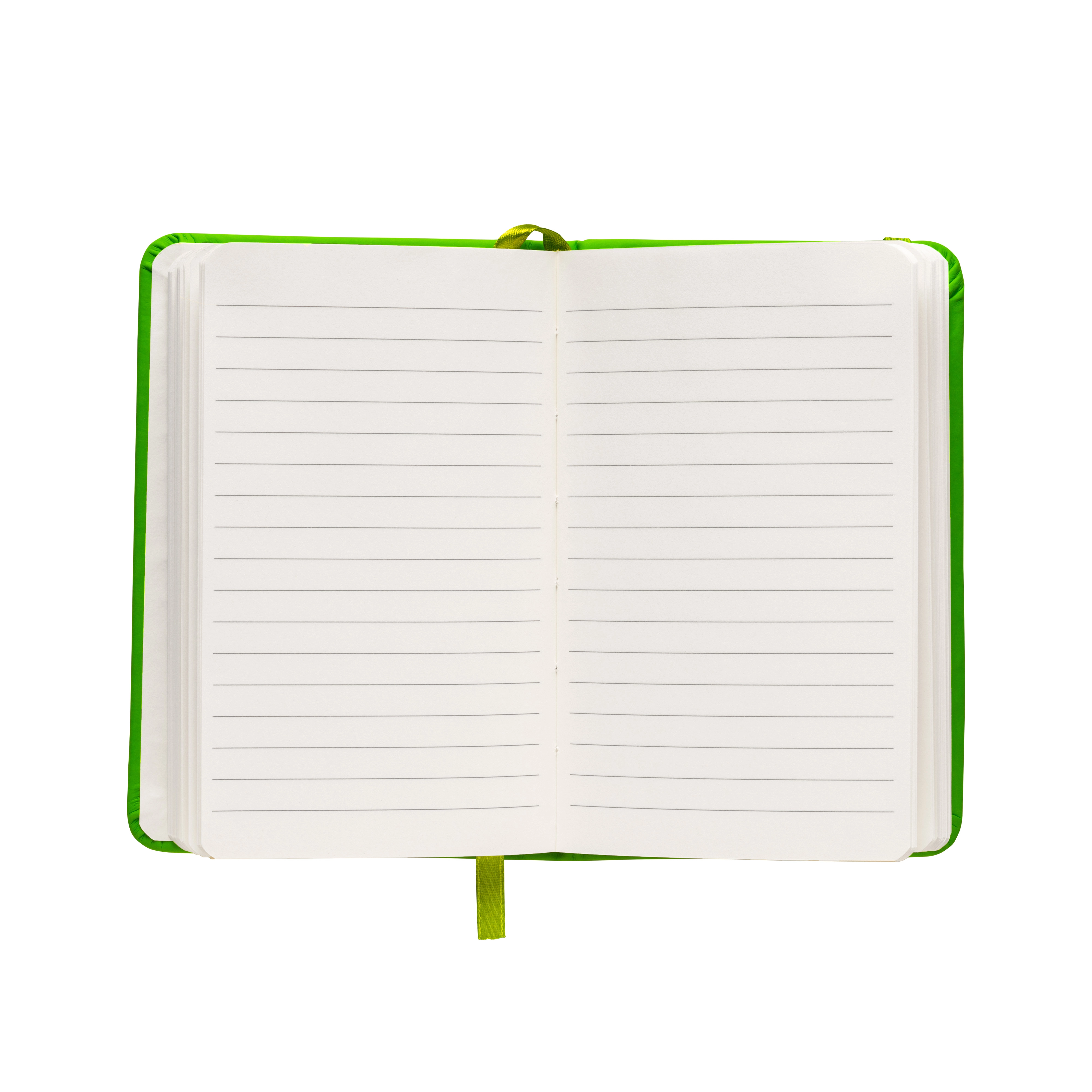 Immagine Quaderno in PU con elastico colorato, fogli a righe (80 pag.), segnalibro in raso