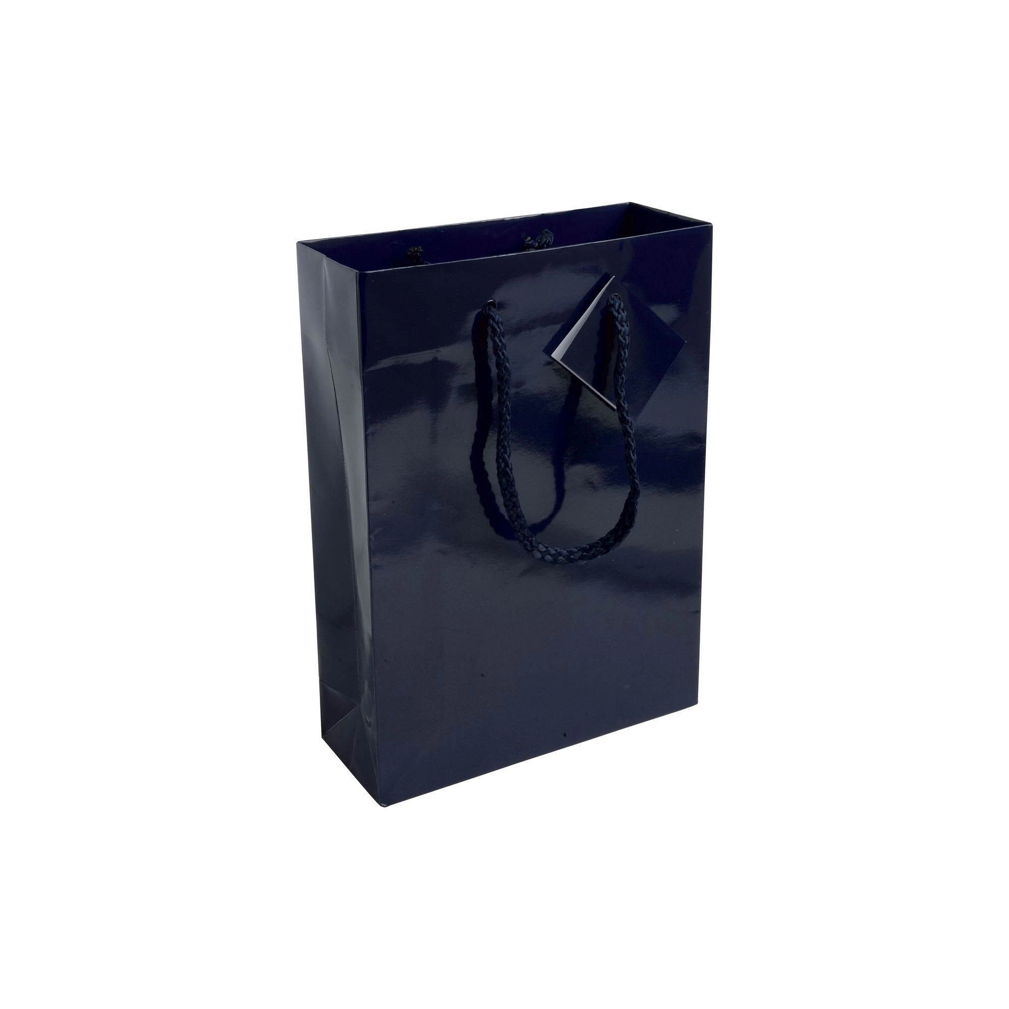 Immagine Shopper con soffietto in carta laminata 157 g/m2 con rinforzo alla base
