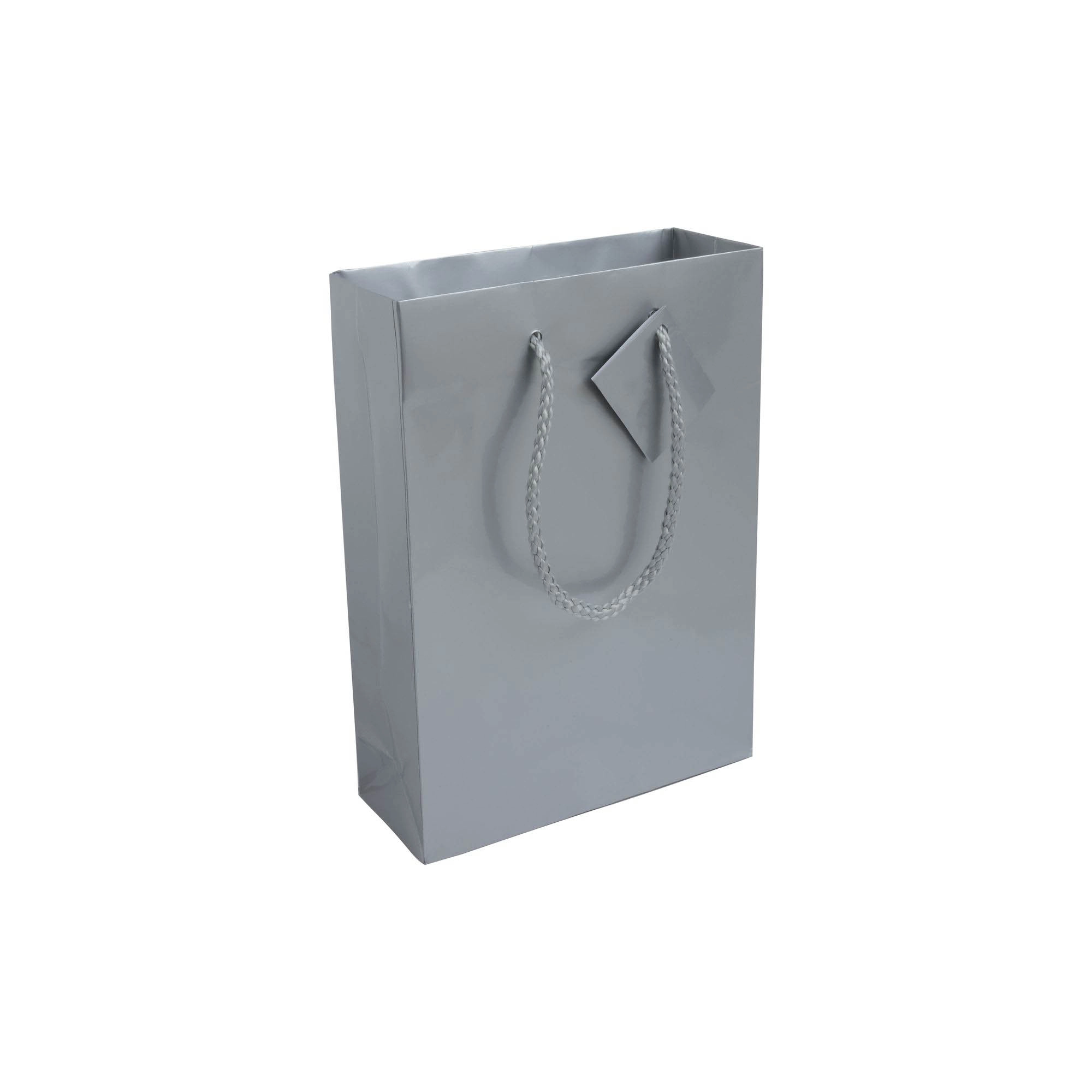 Immagine Shopper con soffietto in carta laminata 157 g/m2 con rinforzo alla base