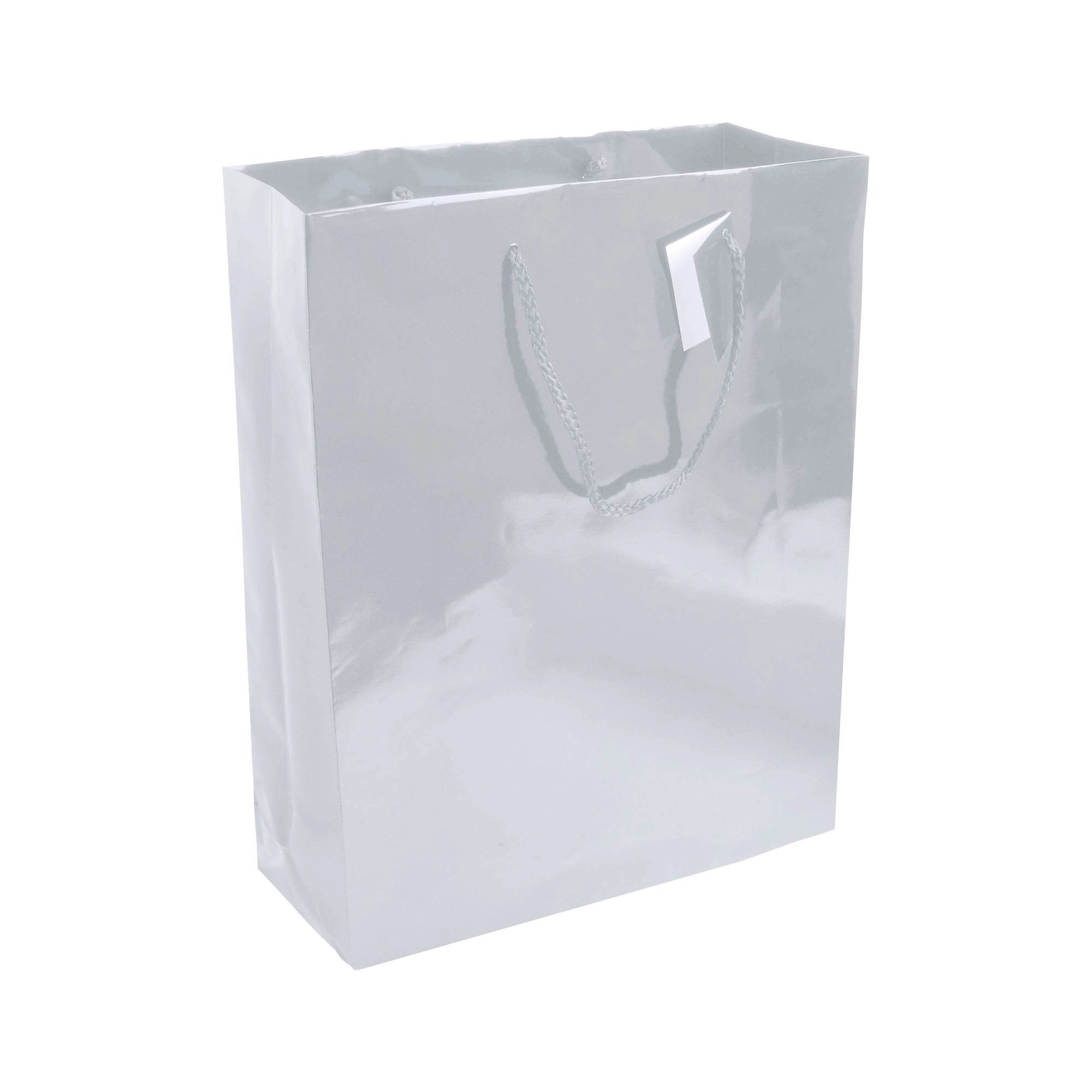 Immagine Shopper con soffietto in carta laminata 157 g/m2 con rinforzo alla base