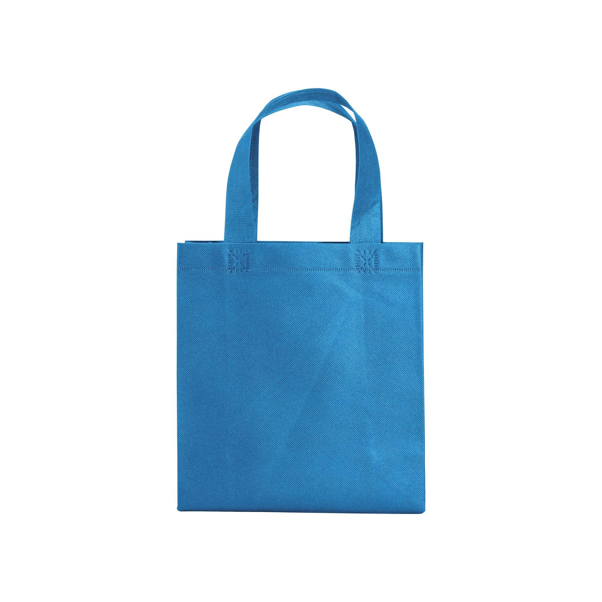 Immagine Shopper mini con soffietto in TNT 80 g/m2, manici corti