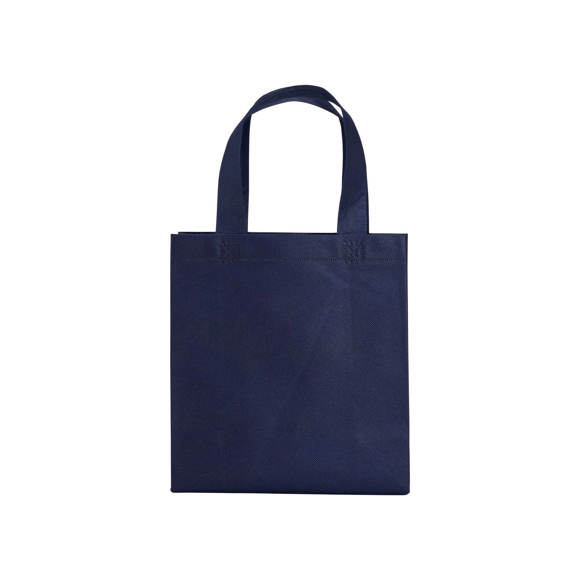 Immagine Shopper mini con soffietto in TNT 80 g/m2, manici corti