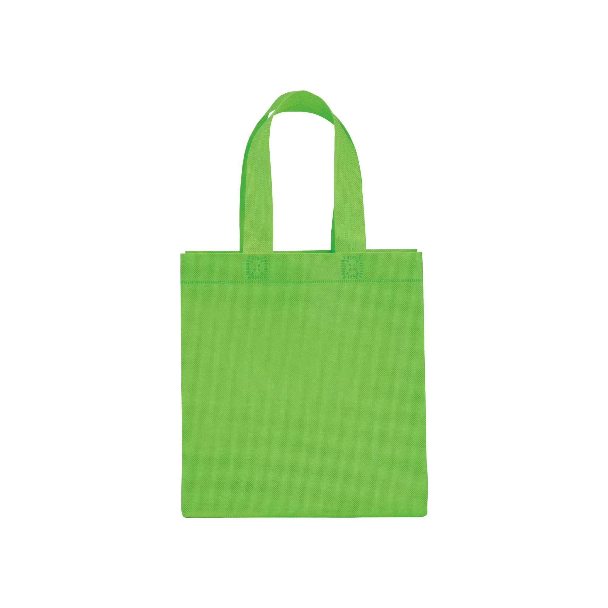 Immagine Shopper mini con soffietto in TNT 80 g/m2, manici corti