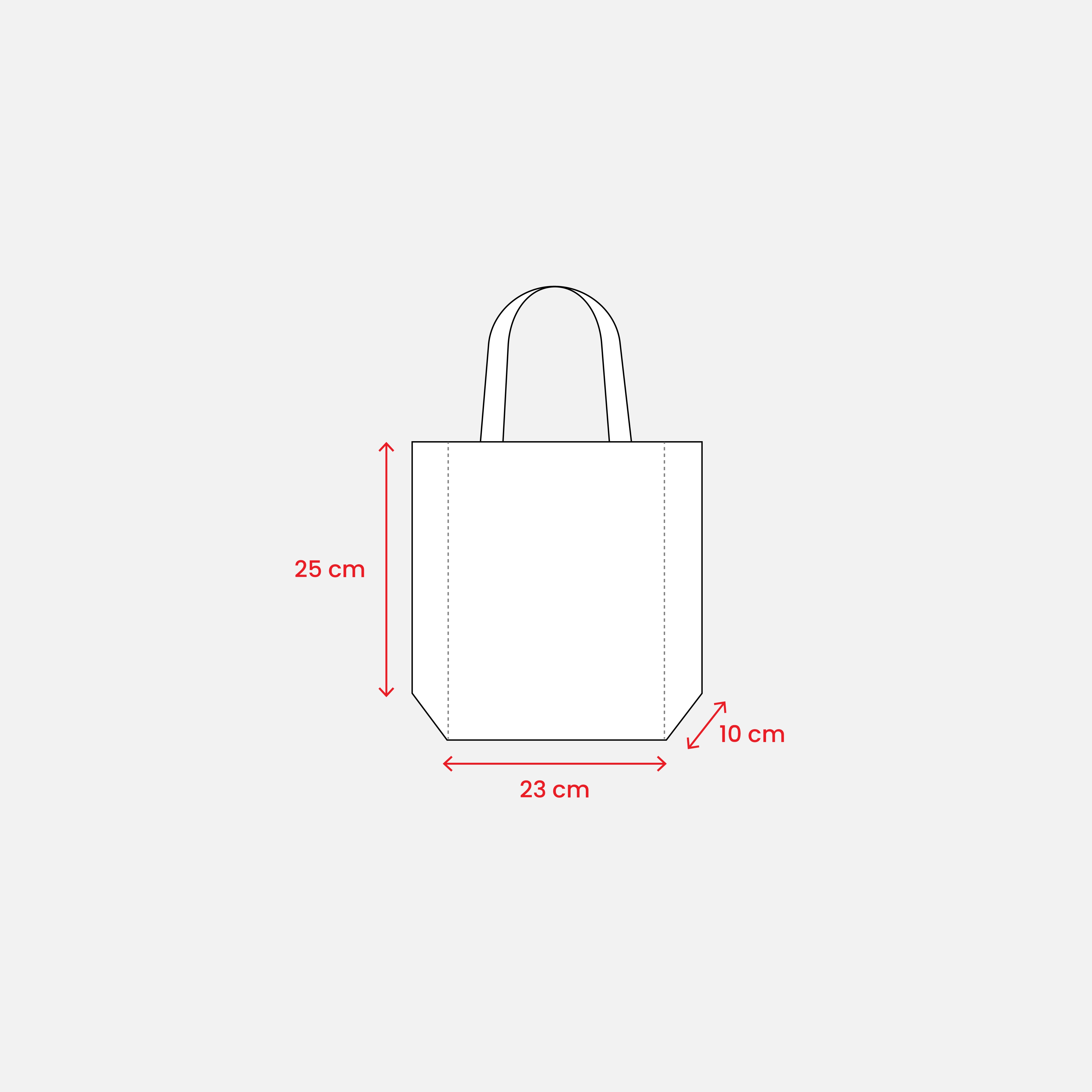Immagine Shopper mini con soffietto in TNT 80 g/m2, manici corti