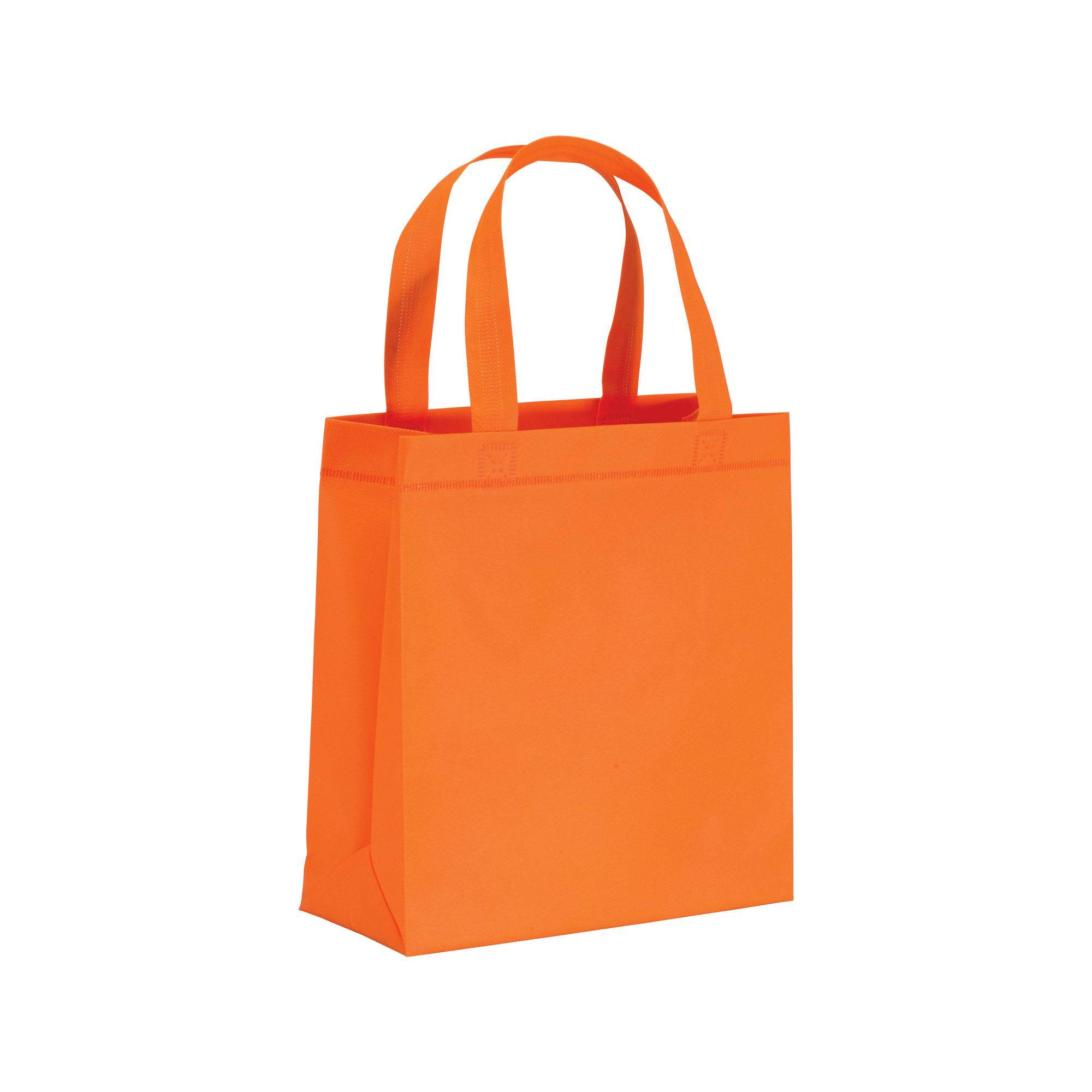 Immagine Shopper mini con soffietto in TNT 80 g/m2, manici corti