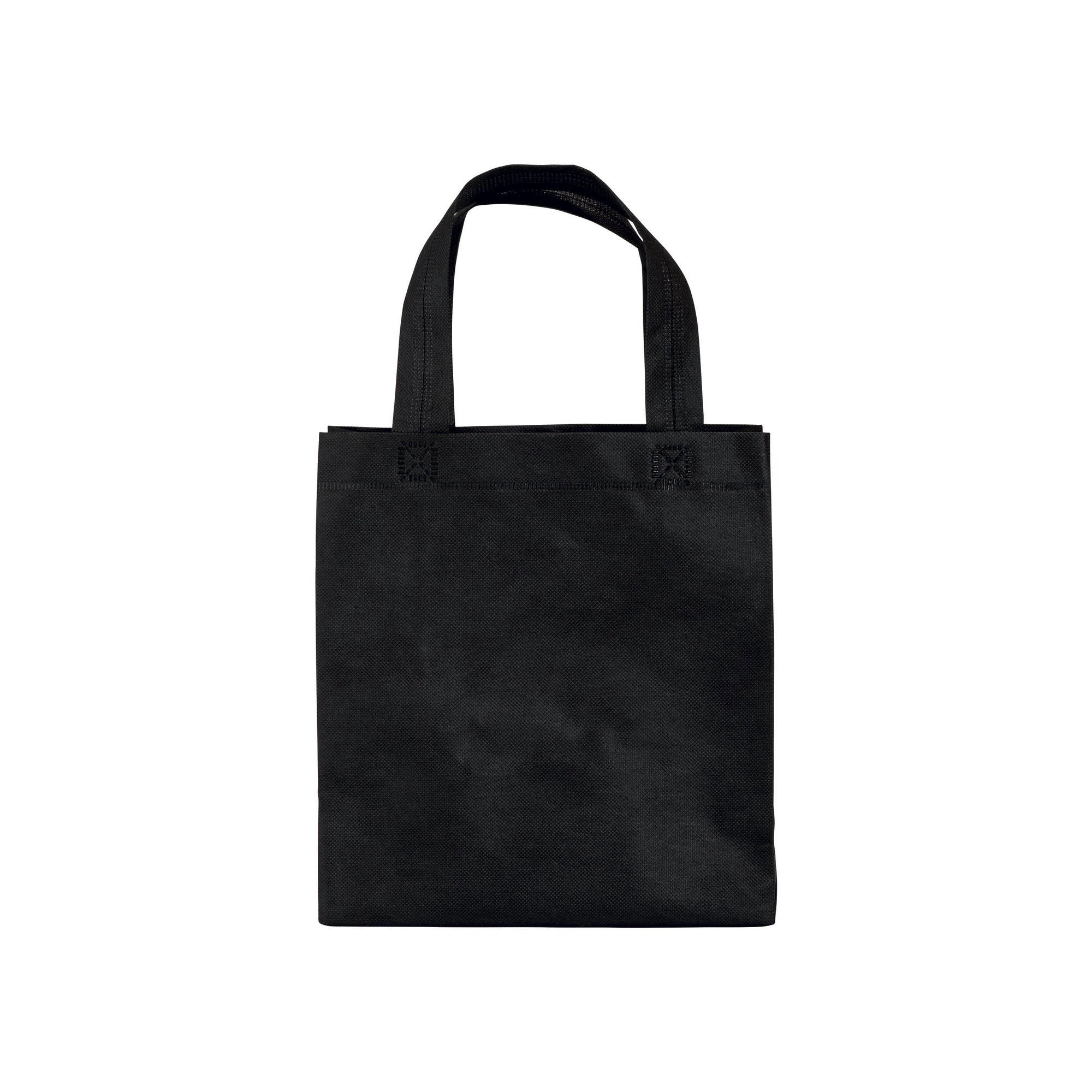 Immagine Shopper mini con soffietto in TNT 80 g/m2, manici corti