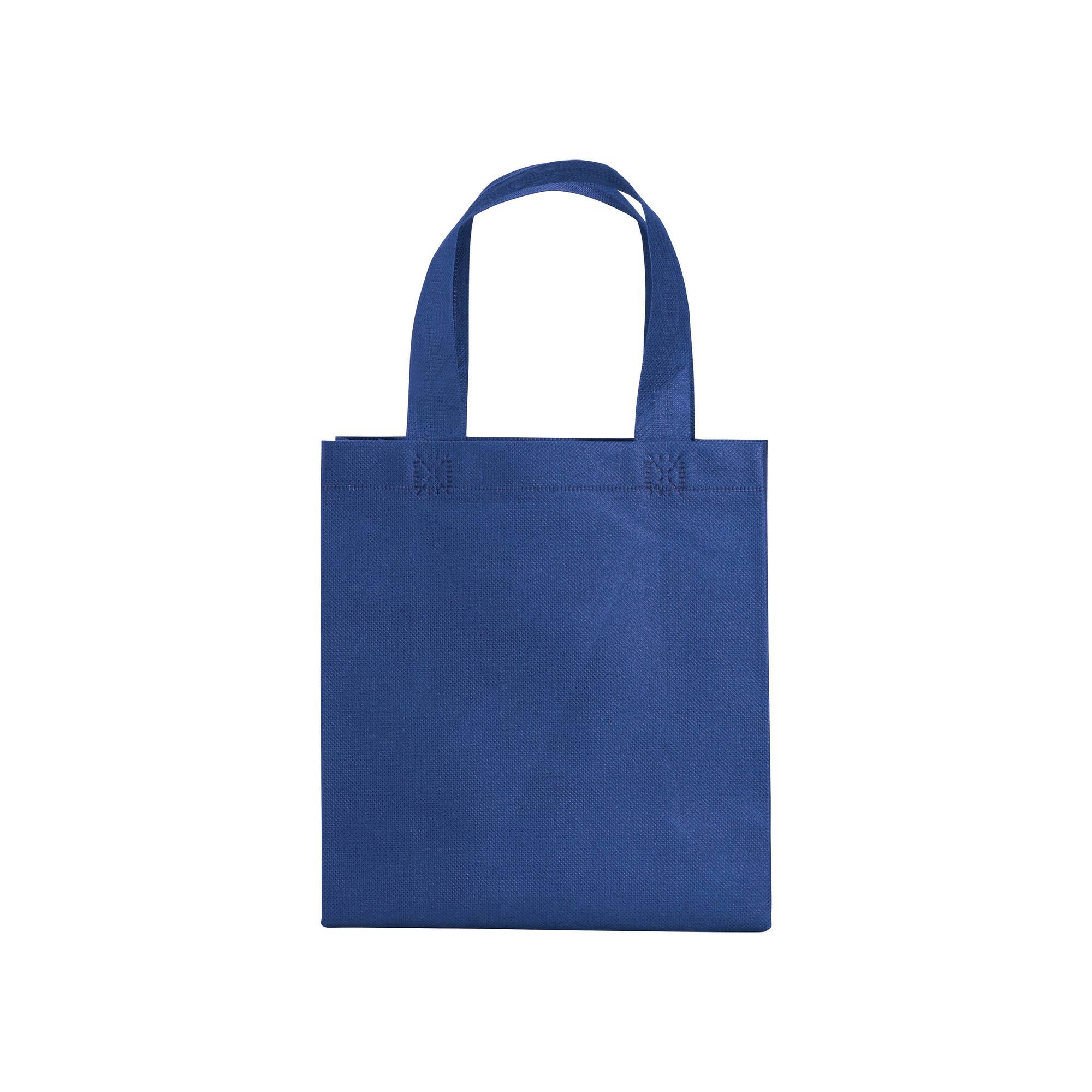 Immagine Shopper mini con soffietto in TNT 80 g/m2, manici corti