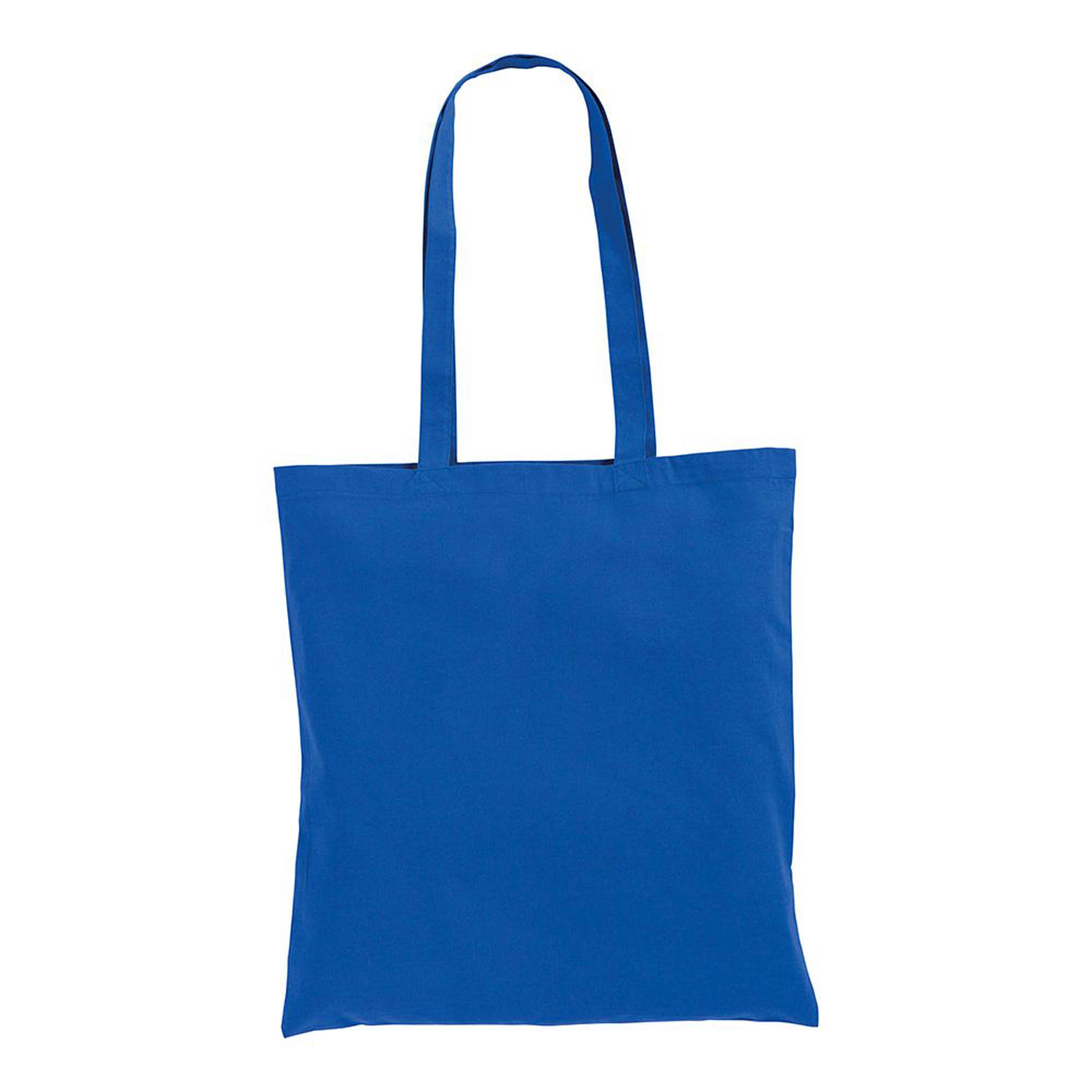 Immagine Shopper in cotone 130 g/m2, manici lunghi