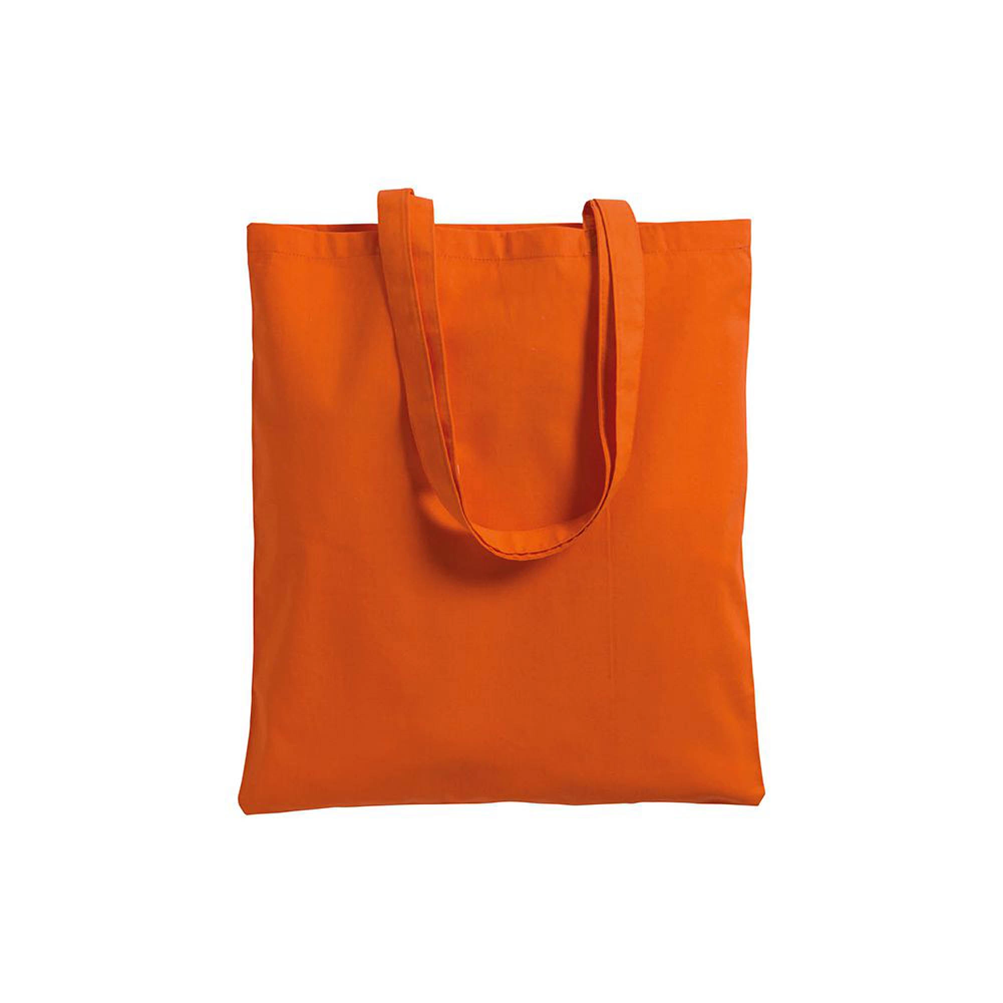 Immagine Shopper in cotone 130 g/m2, manici lunghi
