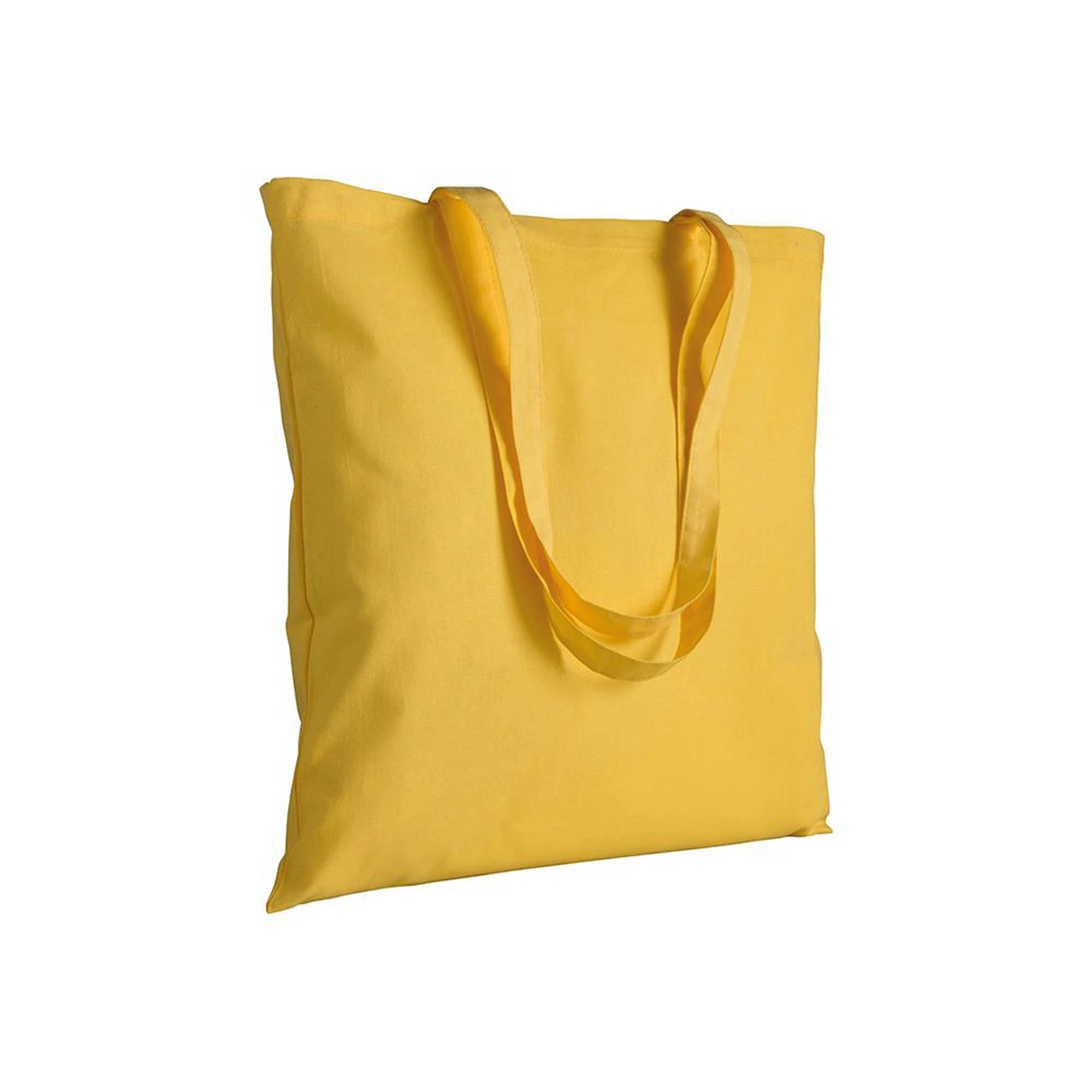 Immagine Shopper in cotone 130 g/m2, manici lunghi