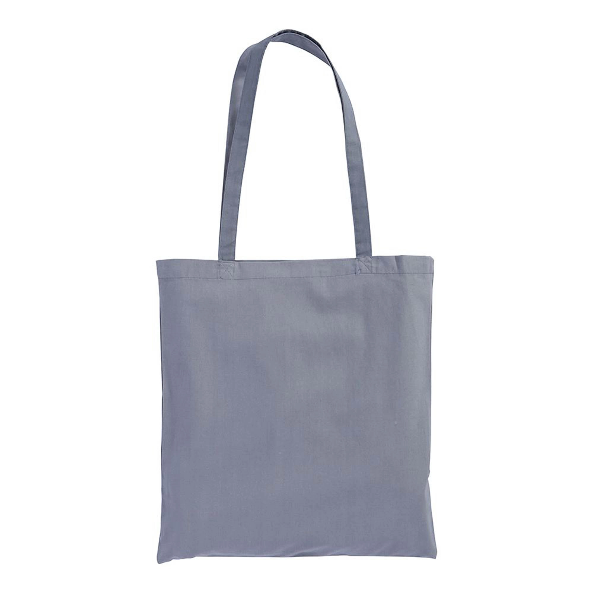 Immagine Shopper in cotone 130 g/m2, manici lunghi