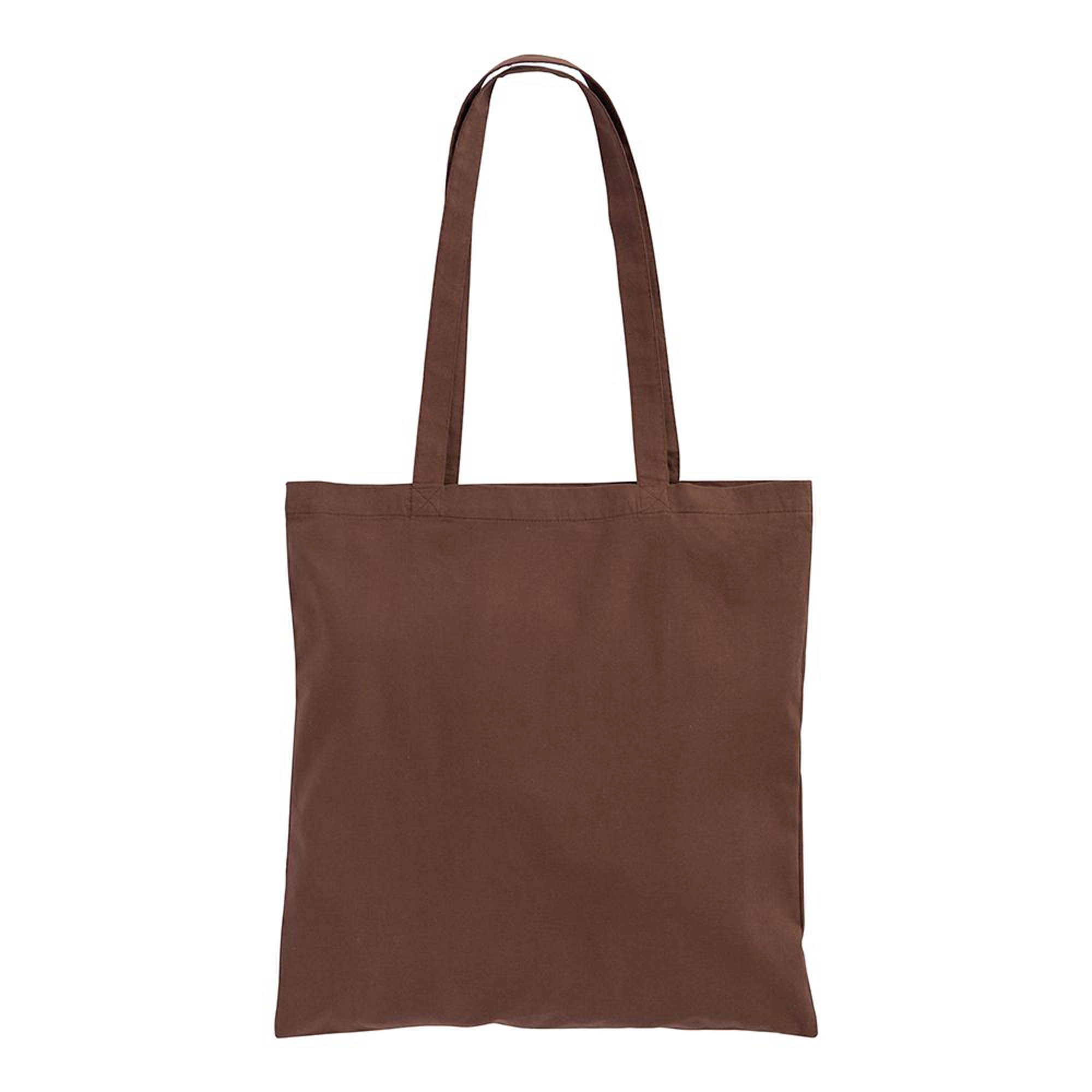 Immagine Shopper in cotone 130 g/m2, manici lunghi