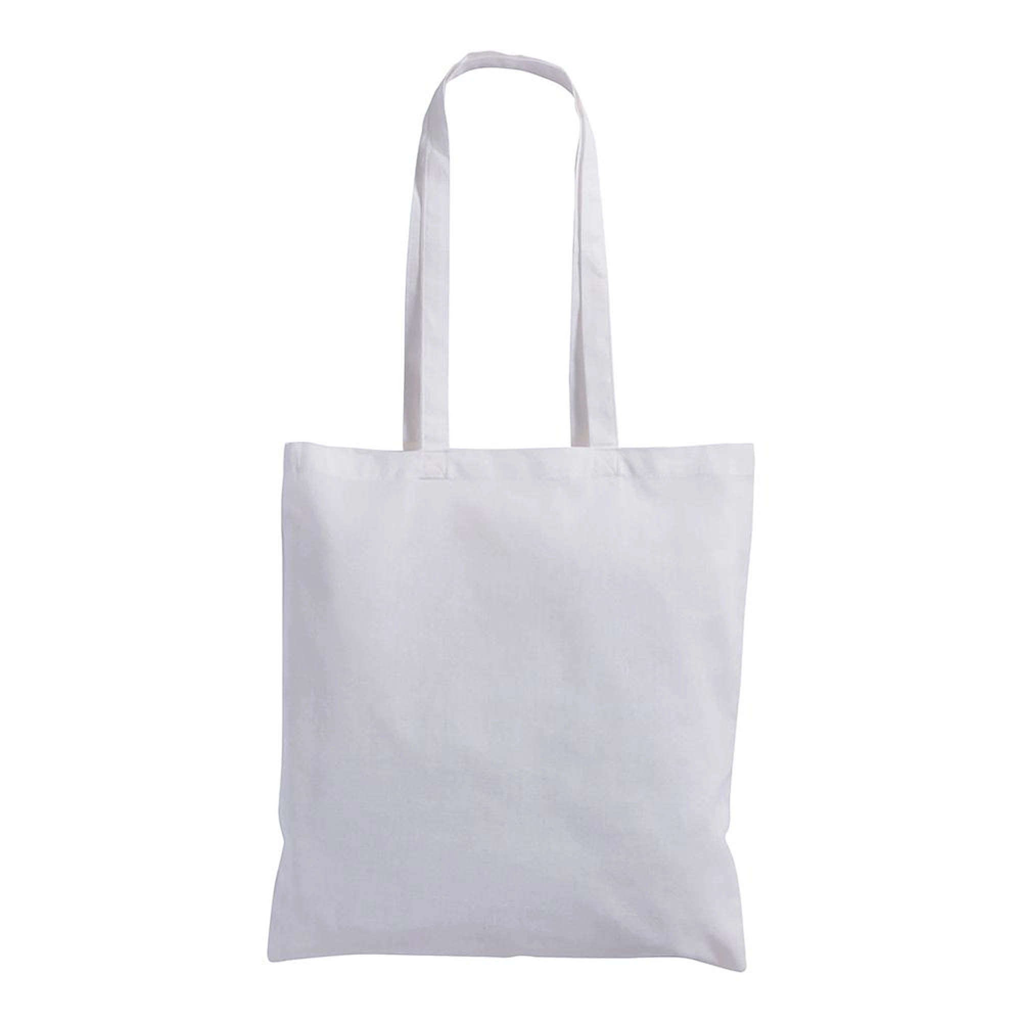 Immagine Shopper in cotone 130 g/m2, manici lunghi