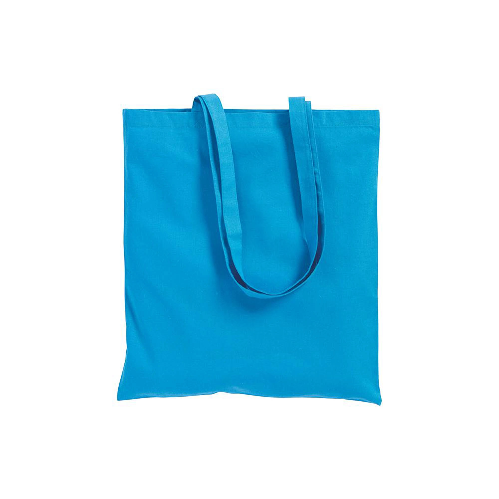 Immagine Shopper in cotone 130 g/m2, manici lunghi