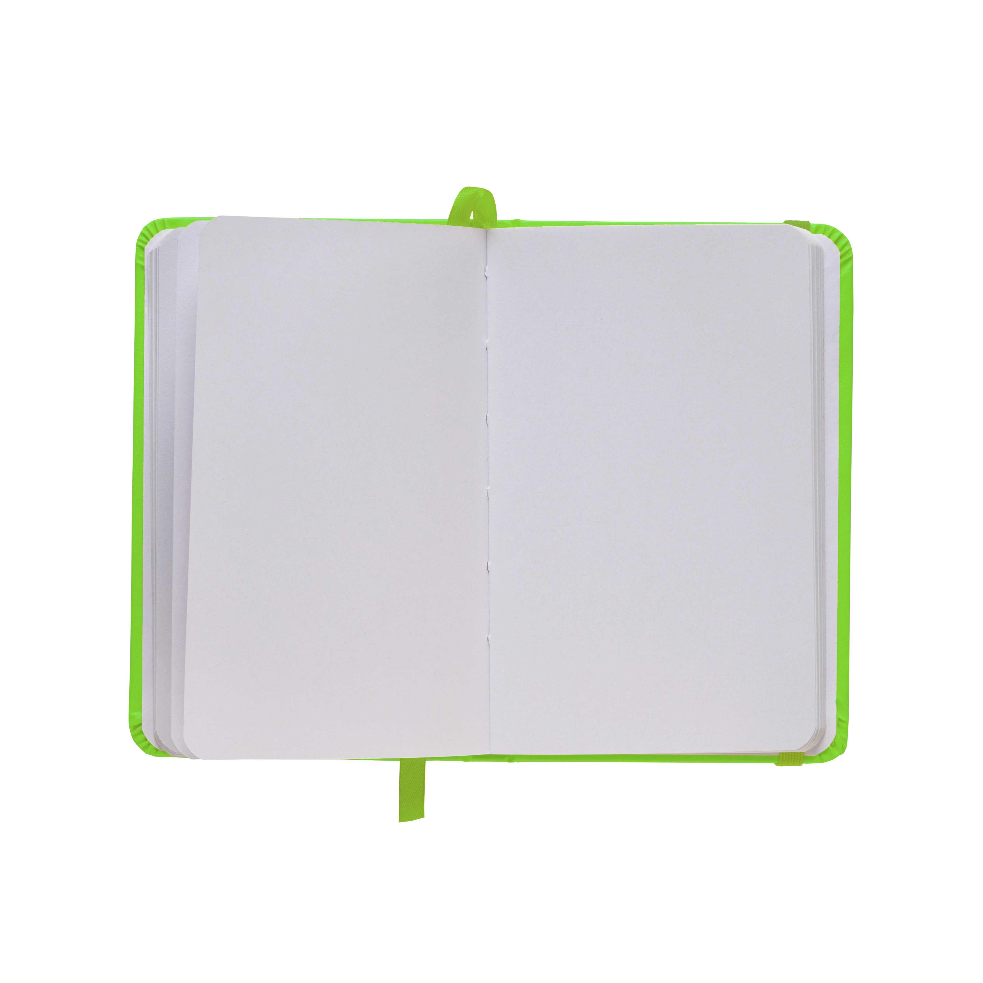 Immagine Quaderno in PVC con elastico colorato, fogli bianchi (80 pag.), segnalibro in raso