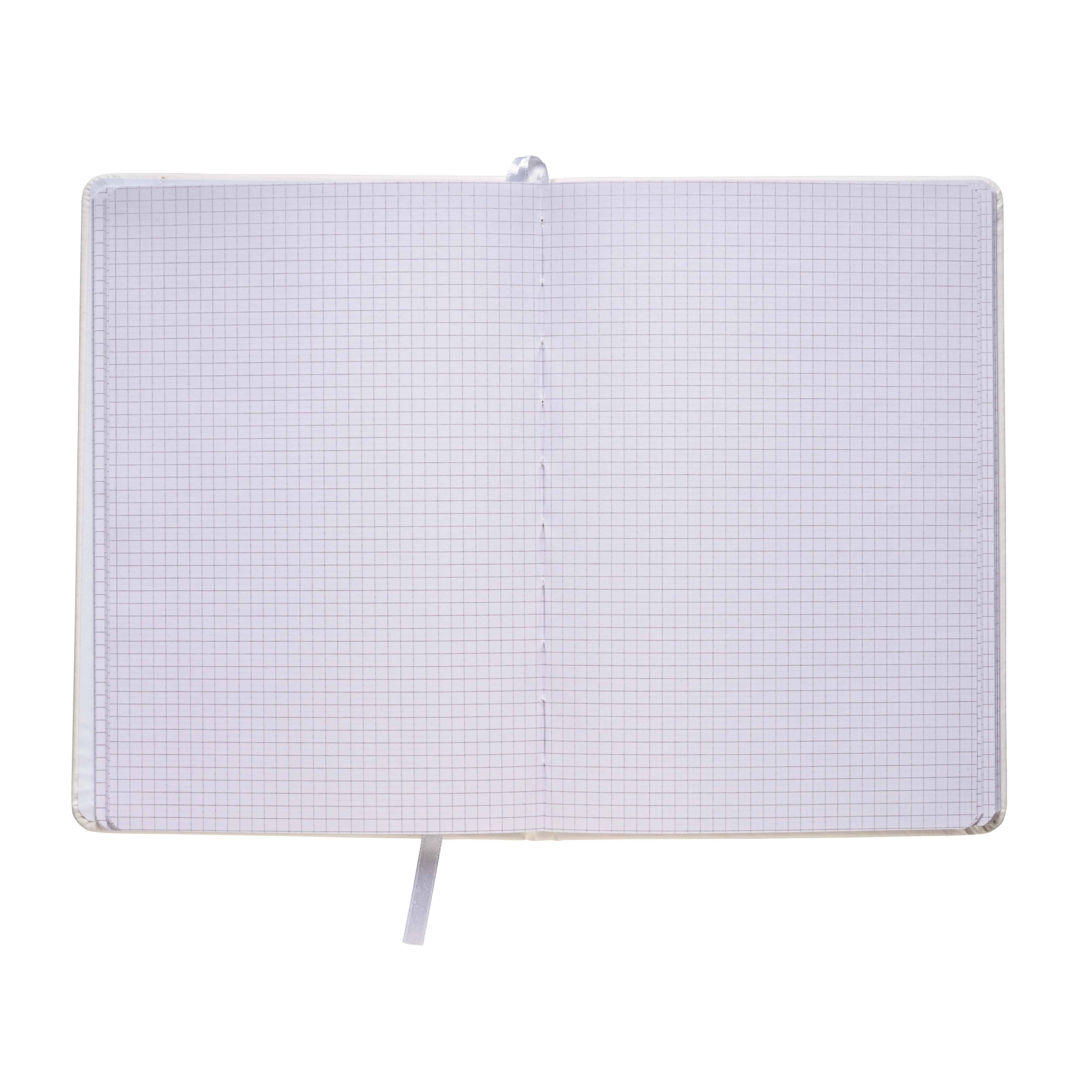 Immagine Quaderno in PU con elastico colorato, fogli a quadretti (80 pag.), segnalibro in raso